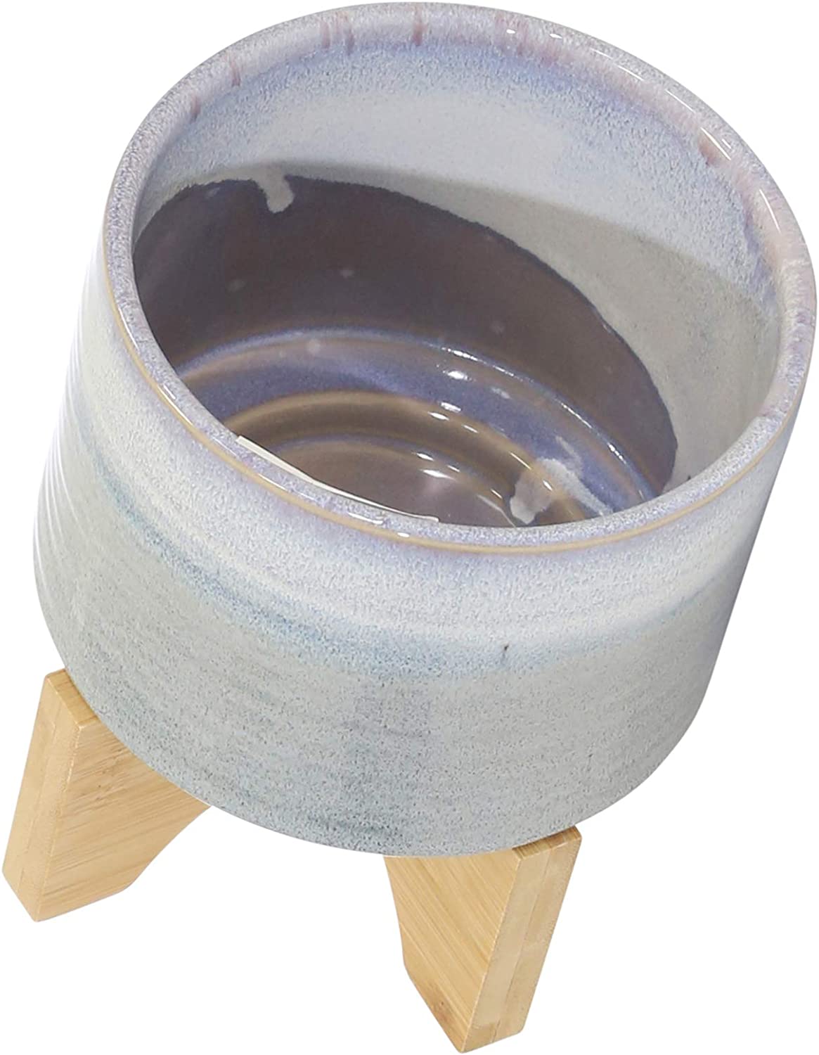 Maceta Con Base C/Azul