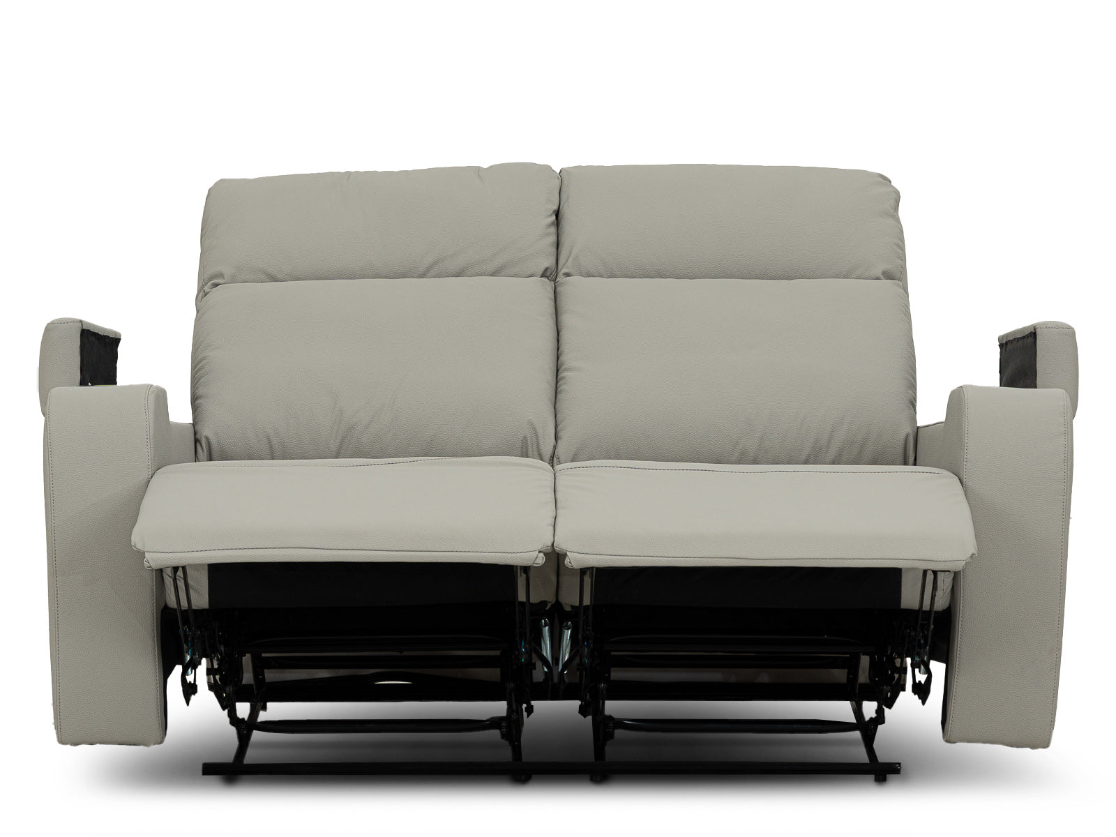 Loveseat Bradford Recliner Storage #Color_SilverPU"8991"