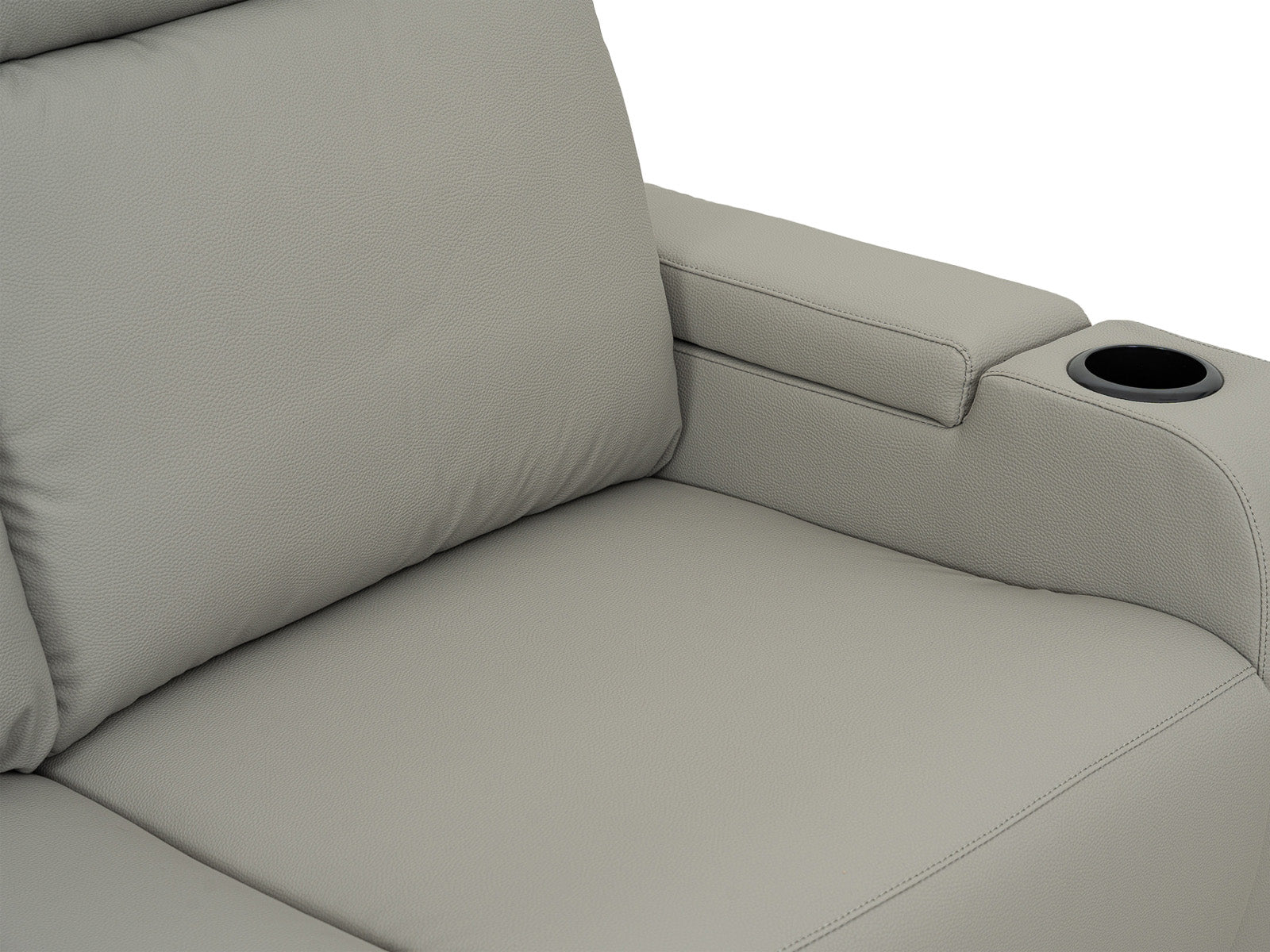 Loveseat Bradford Recliner Storage #Color_SilverPU"8991"