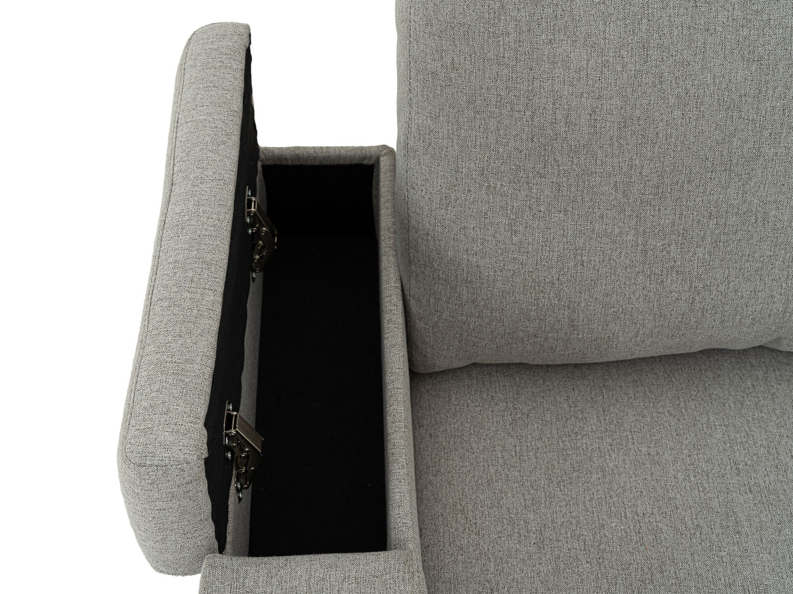 Loveseat Bradford Recliner Storage #Color_SilverTela"9011"