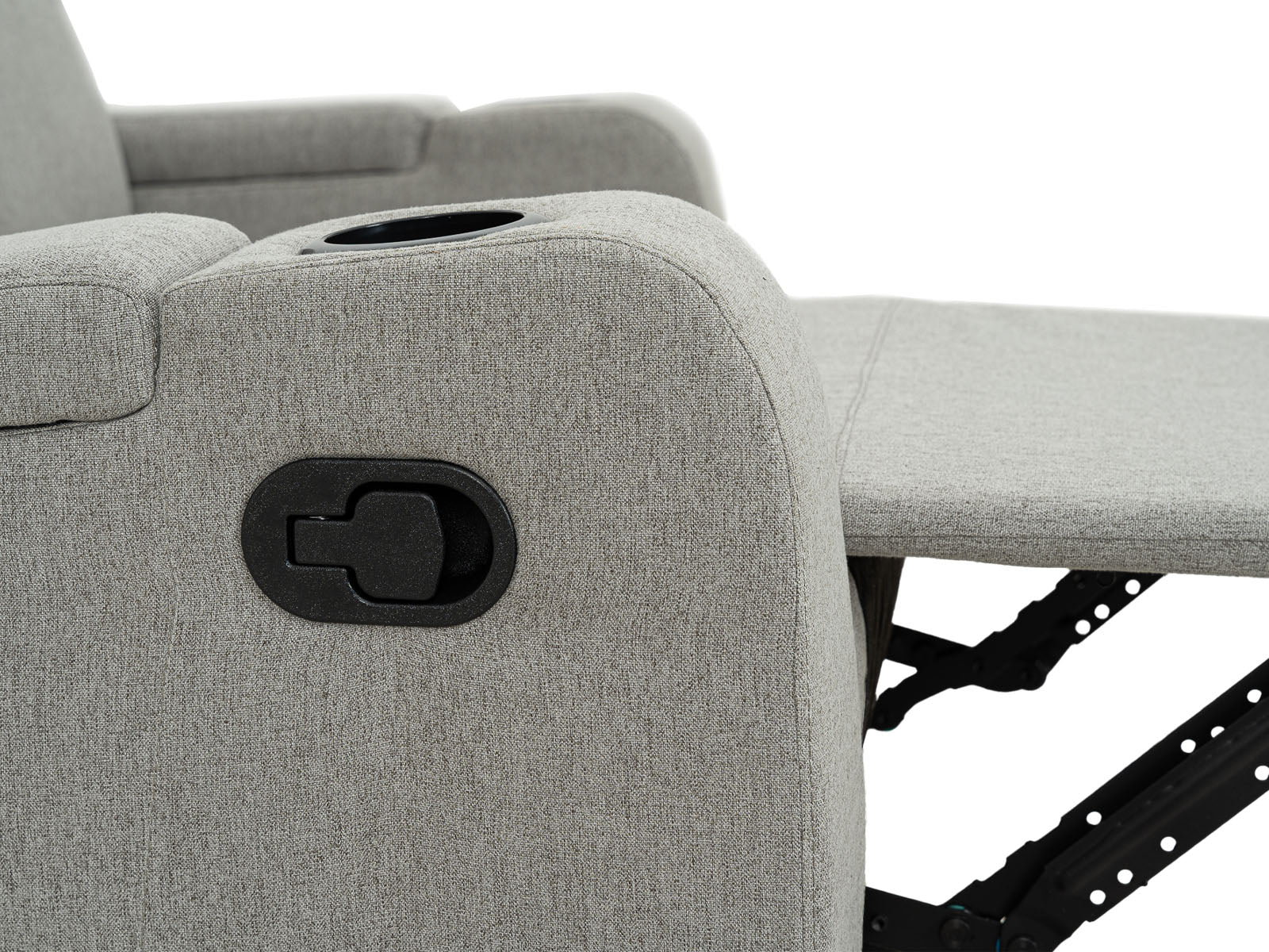 Loveseat Bradford Recliner Storage #Color_SilverTela"9011"