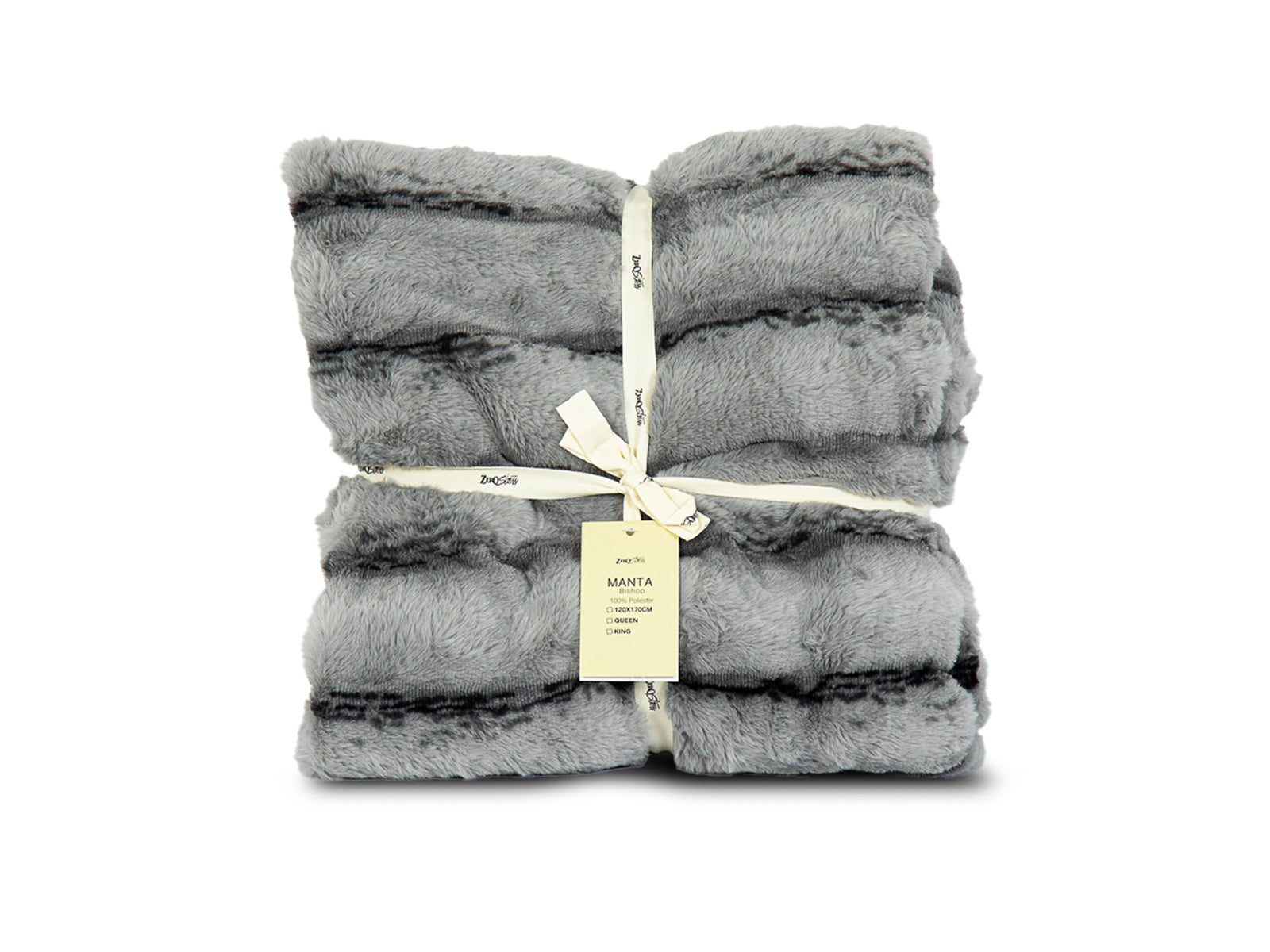 Manta Decorativa Bishop Gris