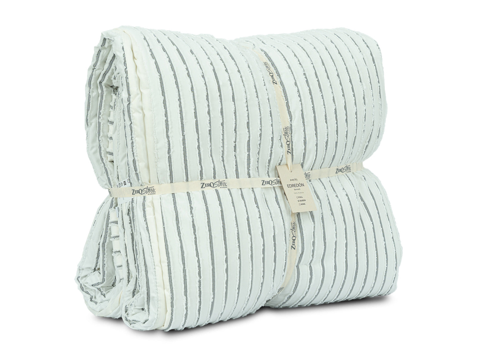 Cubrecama Bennett #Color_WhiteBlackLineas