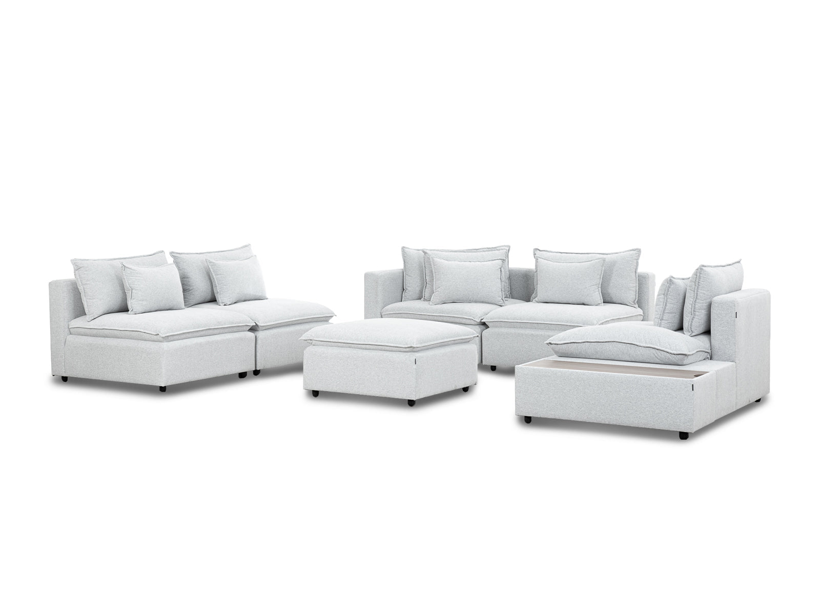 Sala Bella Mod 7P #Color_Gainsboroa"T42904"