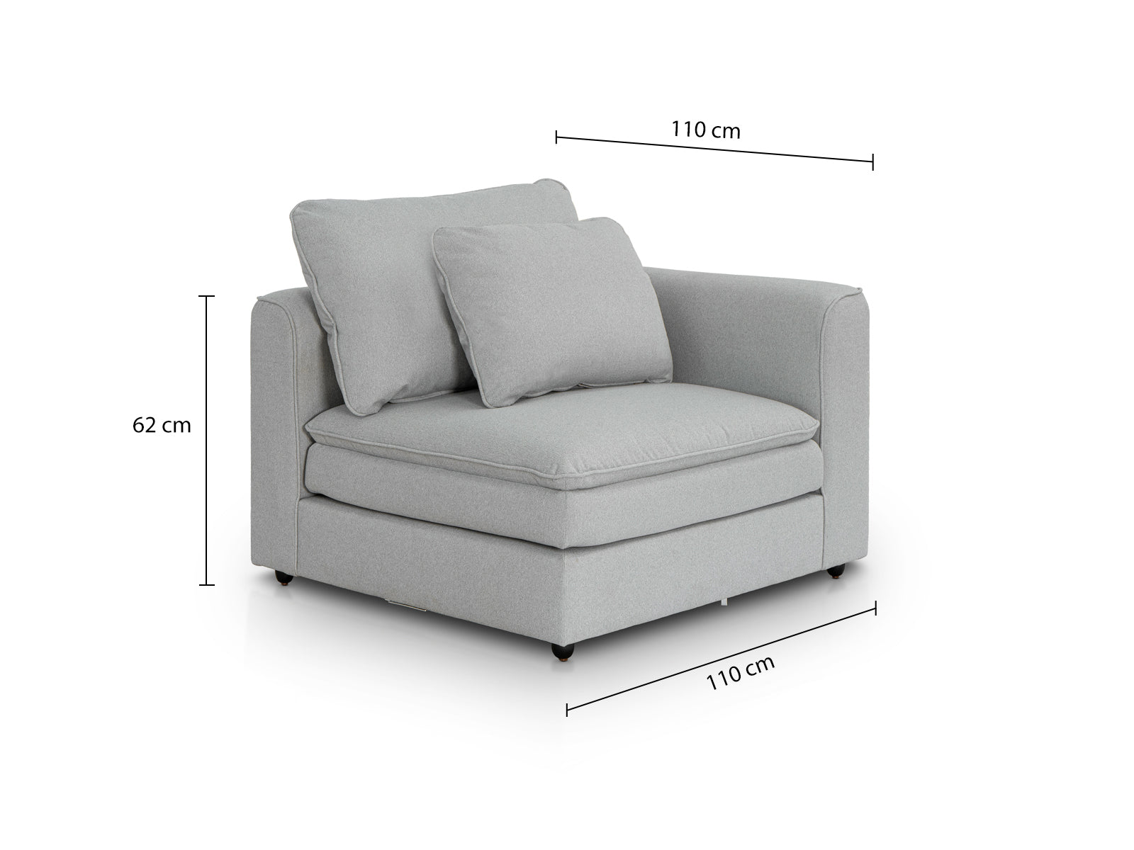 Sala Modular Bombay 7P #Color_LightGrey"T36911"