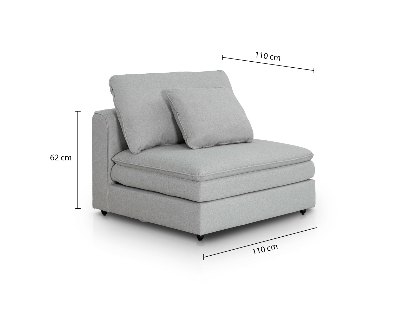 Sala Modular Bombay 7P #Color_LightGrey"T36911"