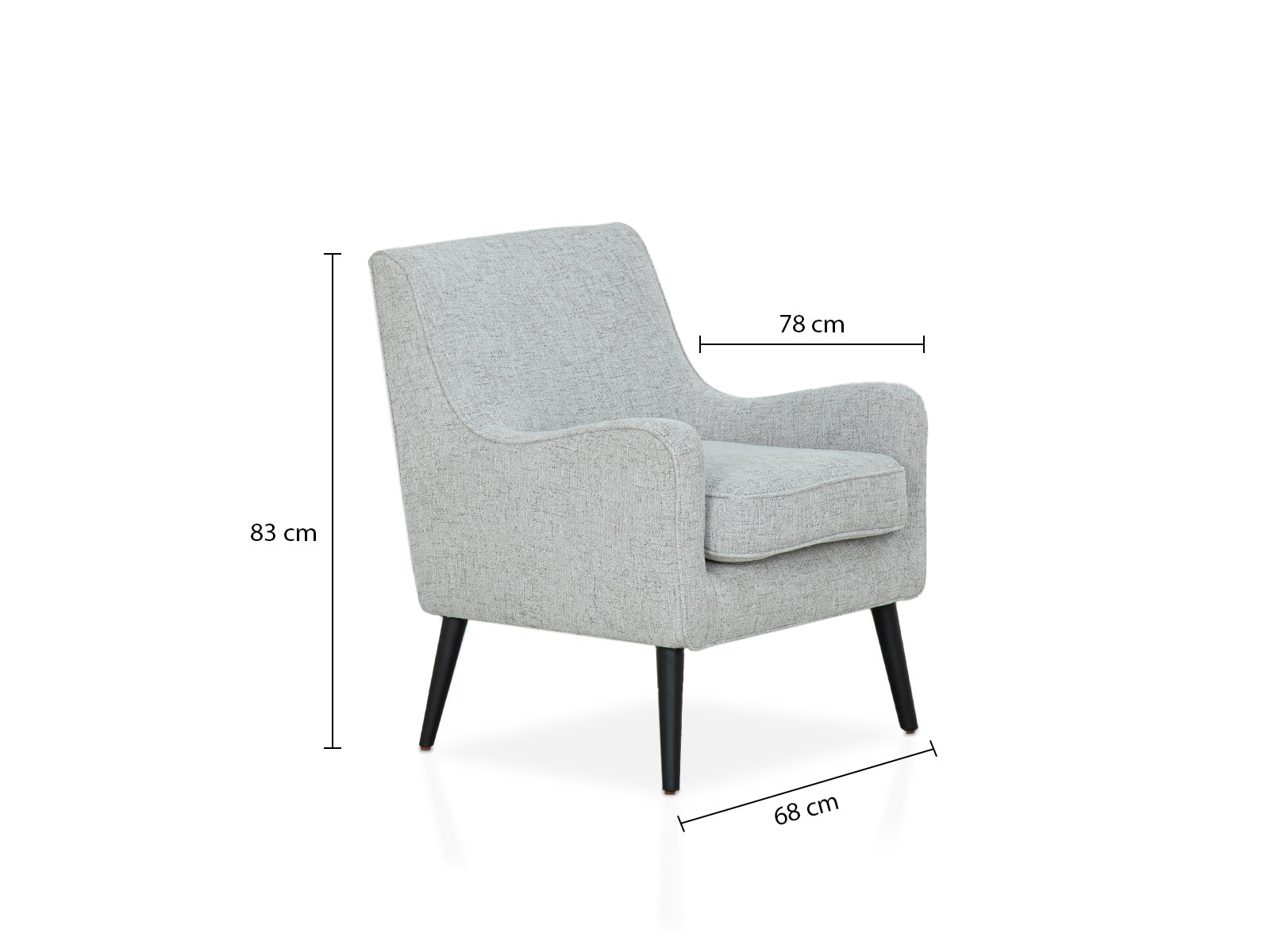 Sillon Aux Nook Ink C/Negro #Color_Gainsboro"T32906"