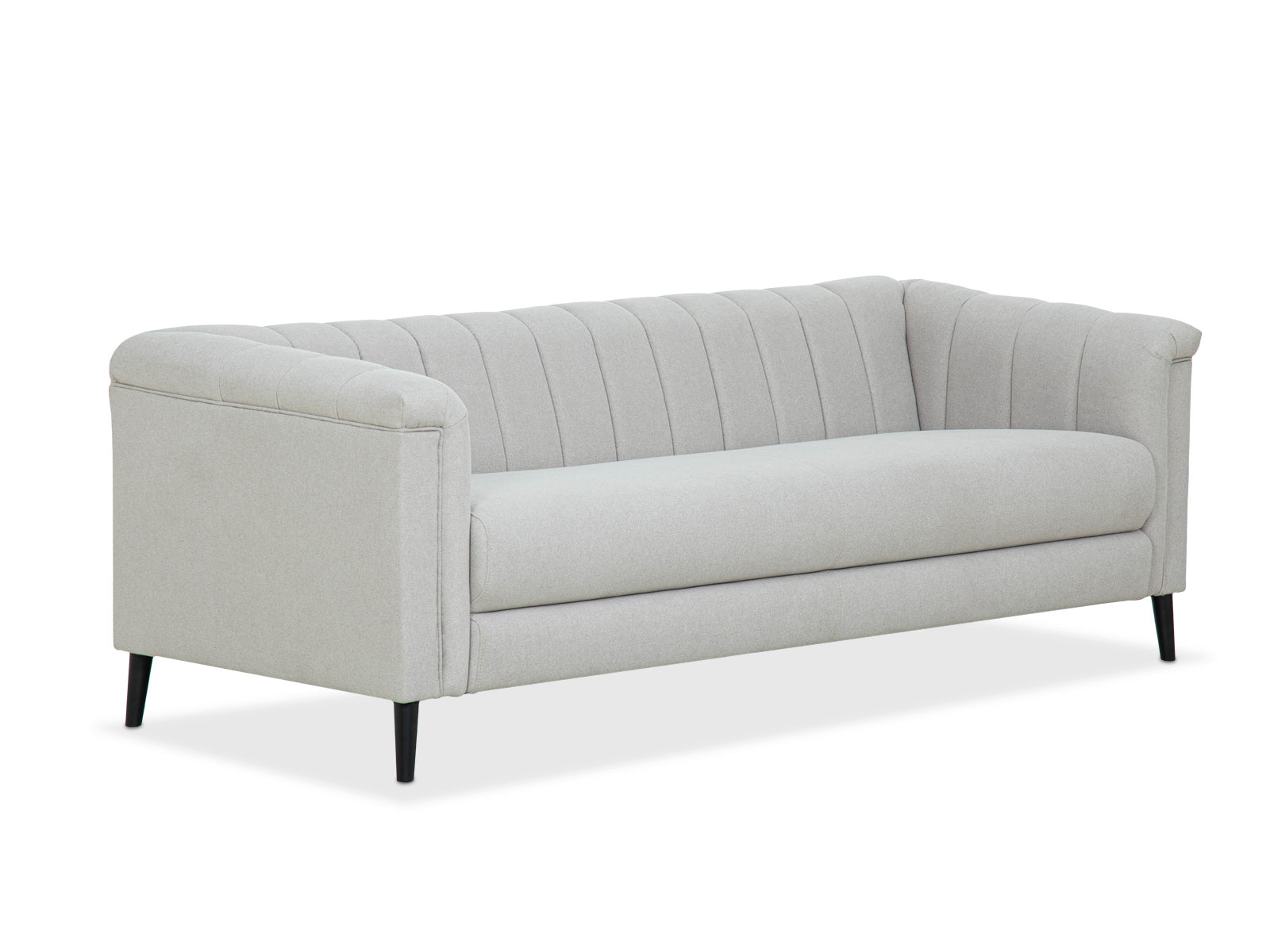 Sofa Triple Powell Met Black #Color_FloralWhite"T3213"