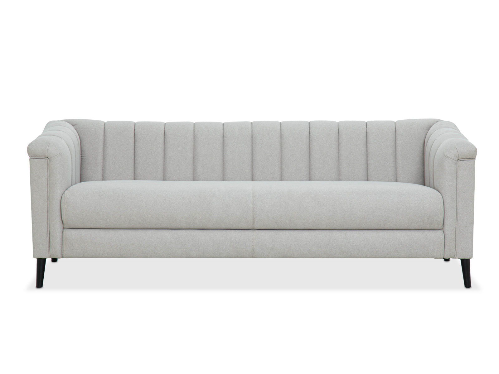 Sofa Triple Powell Met Black #Color_FloralWhite"T3213"