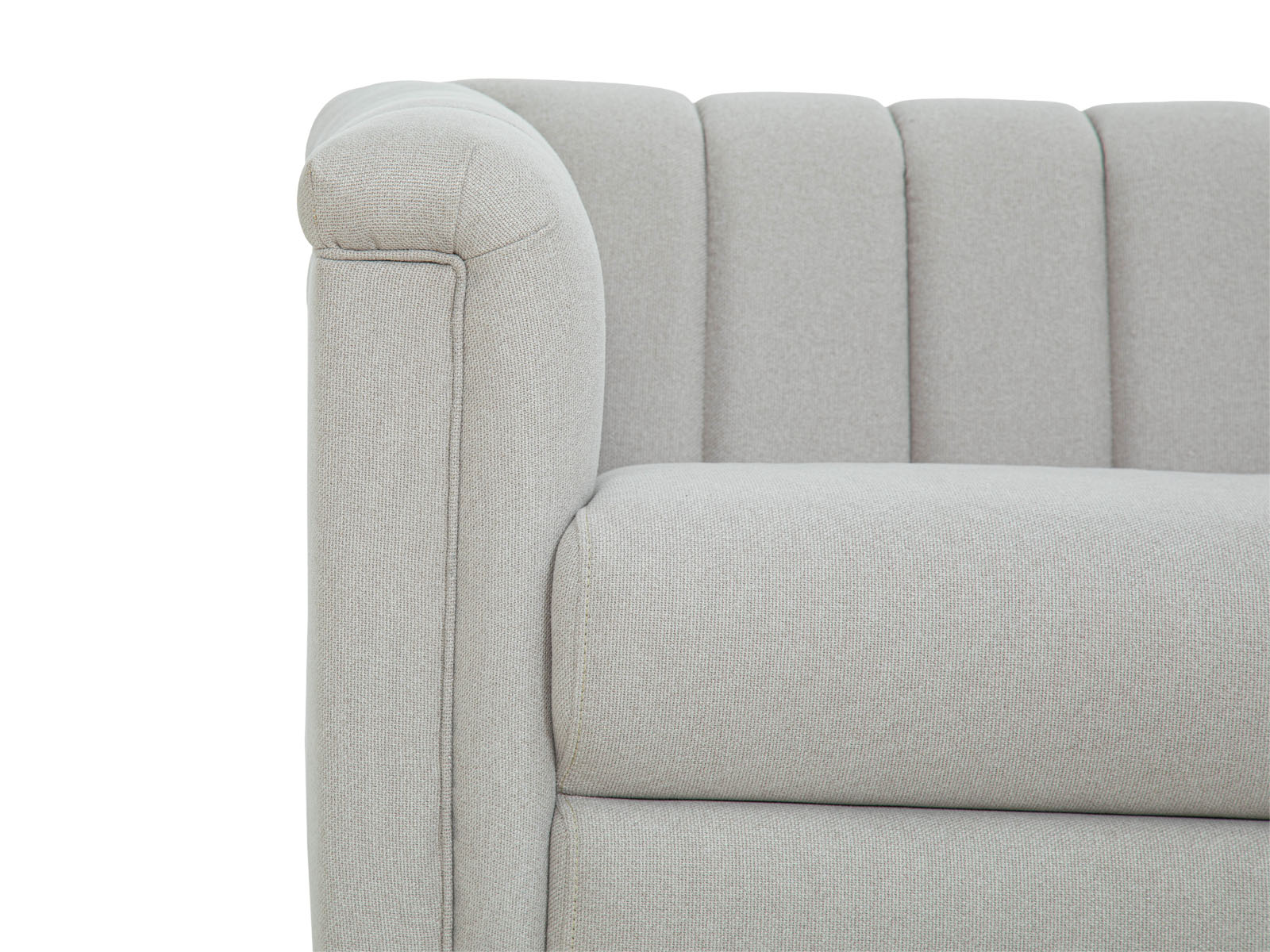 Sofa Triple Powell Met Black #Color_FloralWhite"T3213"