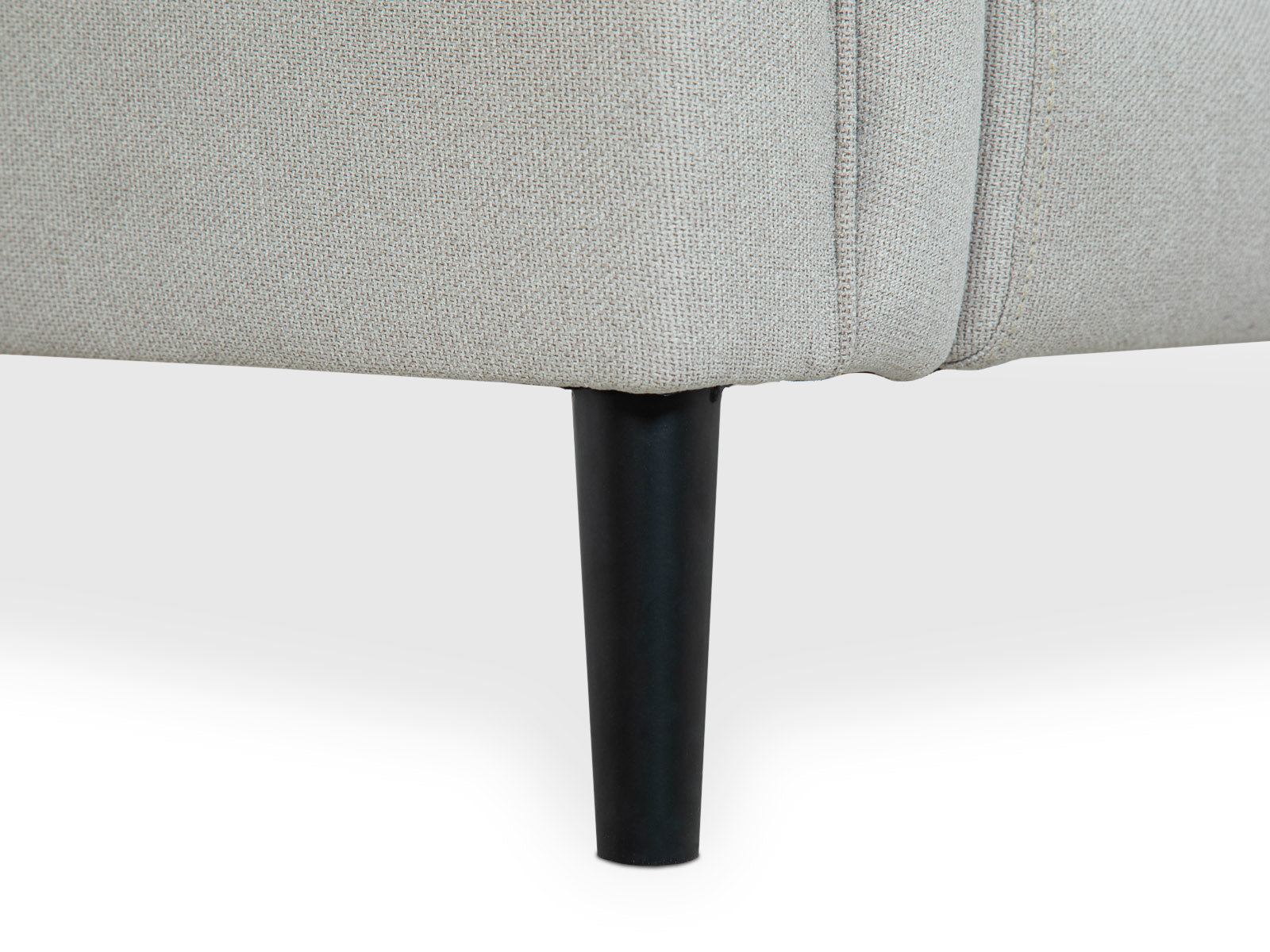 Sofa Triple Powell Met Black #Color_FloralWhite"T3213"