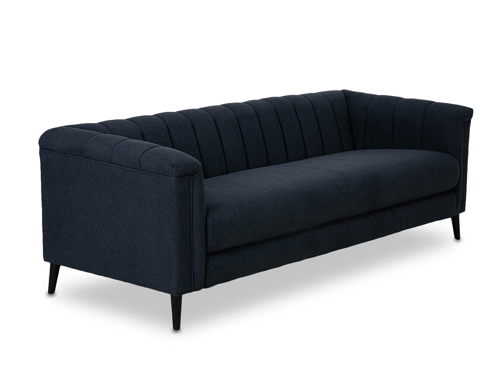 Sofa Triple Powell Met Black #Color_MidnightBlue"T36507"