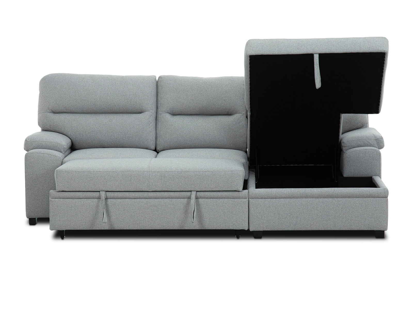 Sala Cyril Sofa Cama C/Negro #Color_Gray"T37931"