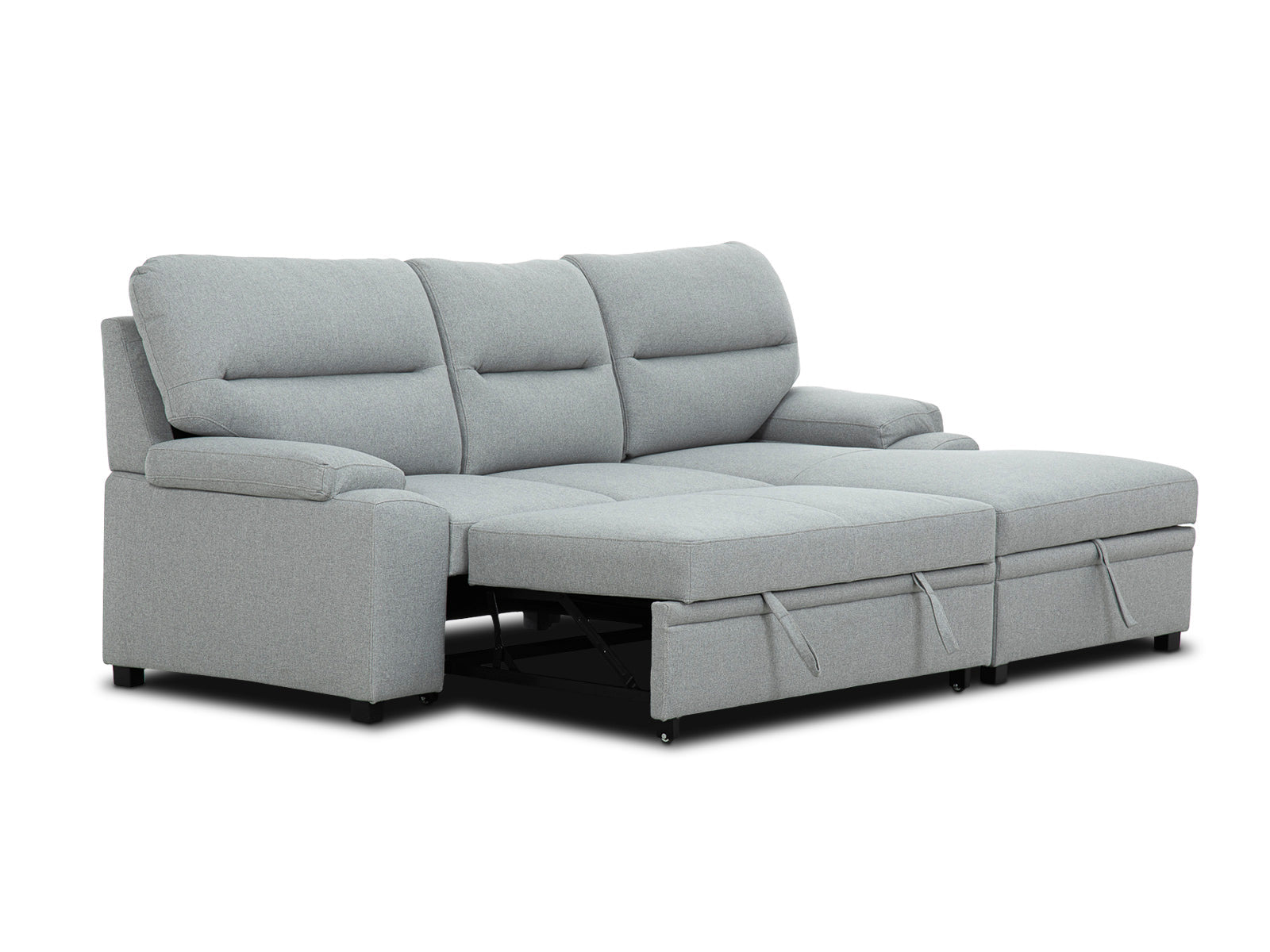Sala Cyril Sofa Cama C/Negro #Color_Gray"T37931"