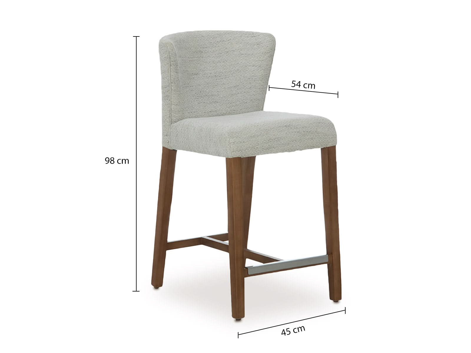 Taburete Bar Tarento Miel #Color_FloralWhite"T36108"