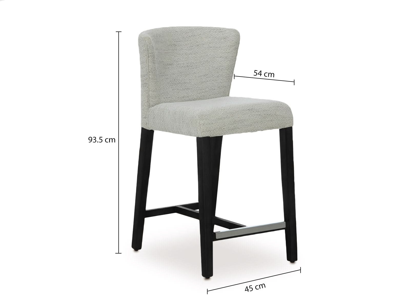 Taburete Cocina Tarento Negro #Color_FloralWhite"T36108"