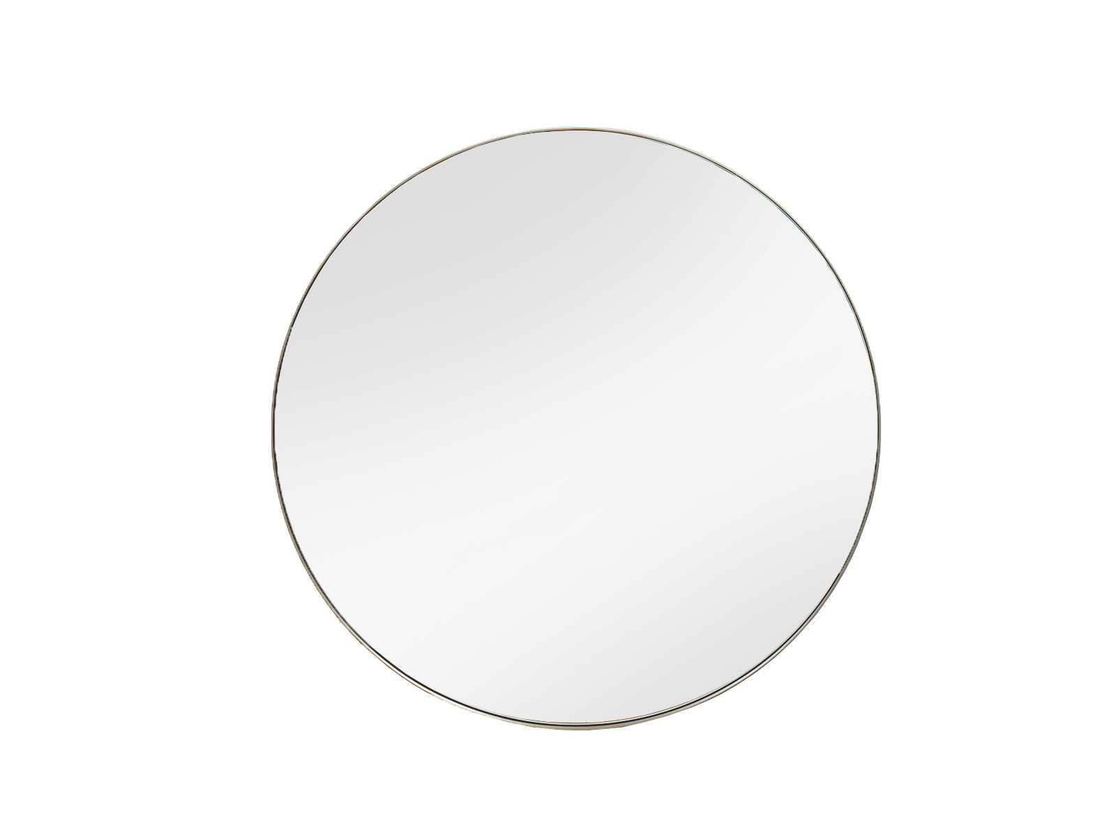 Espejo Round Borde Acero Dorado