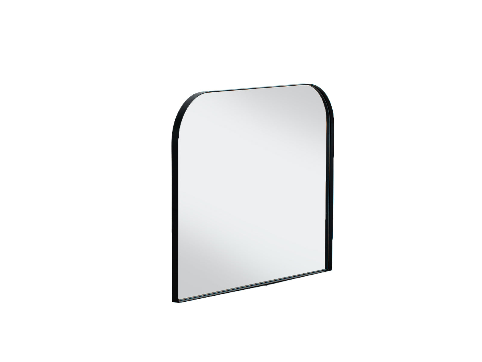 Espejo Arch Rectangular Borde Acero Negro