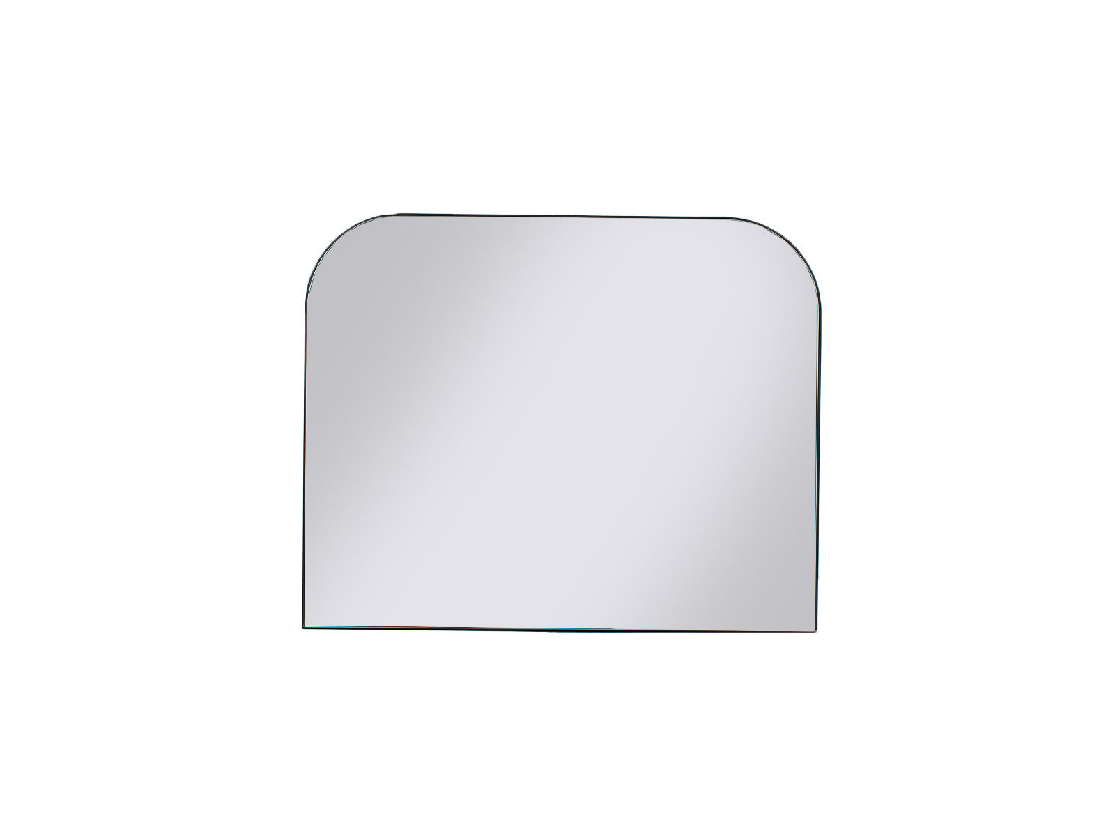 Espejo Arch Rectangular Borde Acero Negro