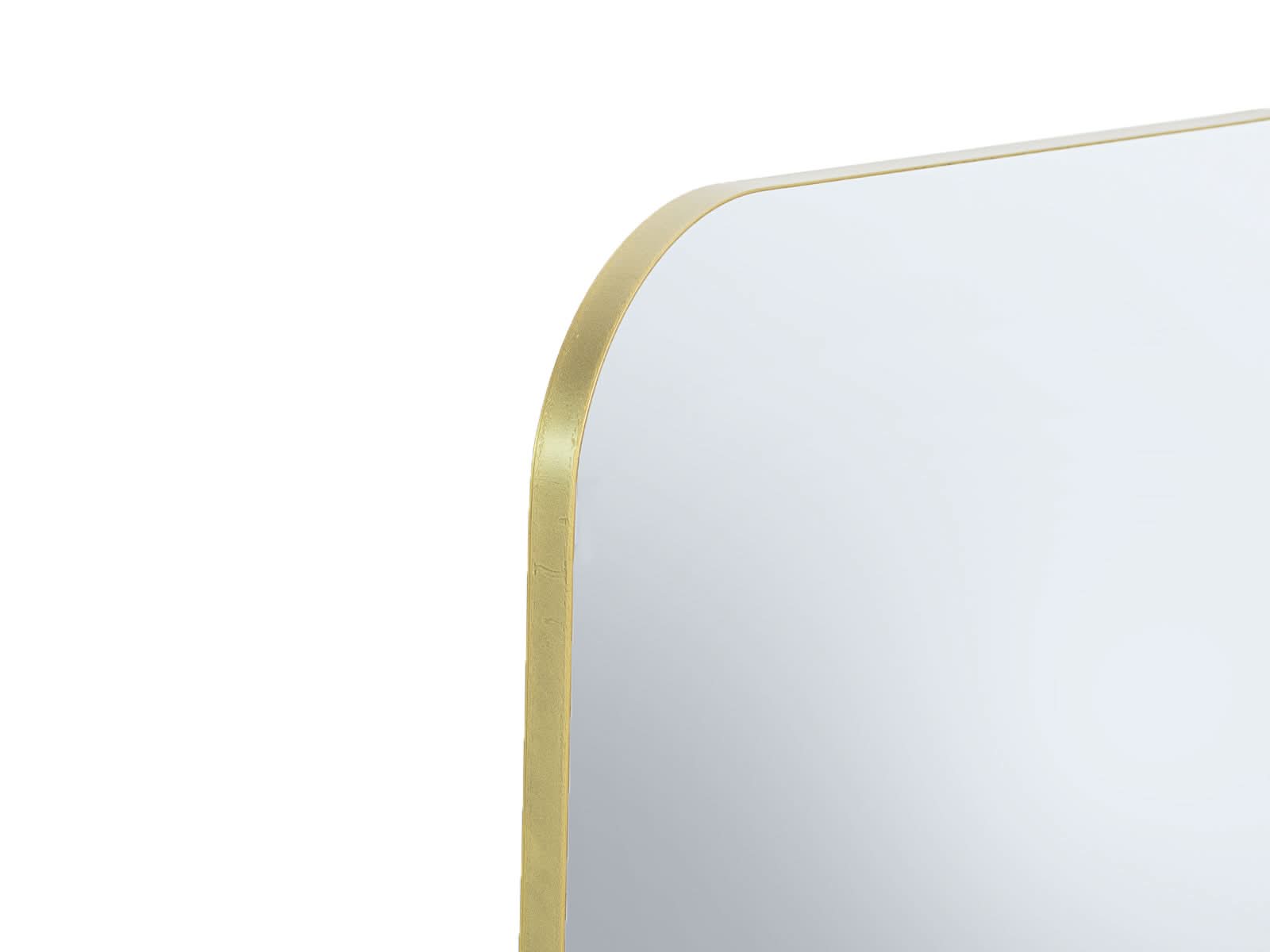 Espejo Arch Rectangular Borde Acero Dorado