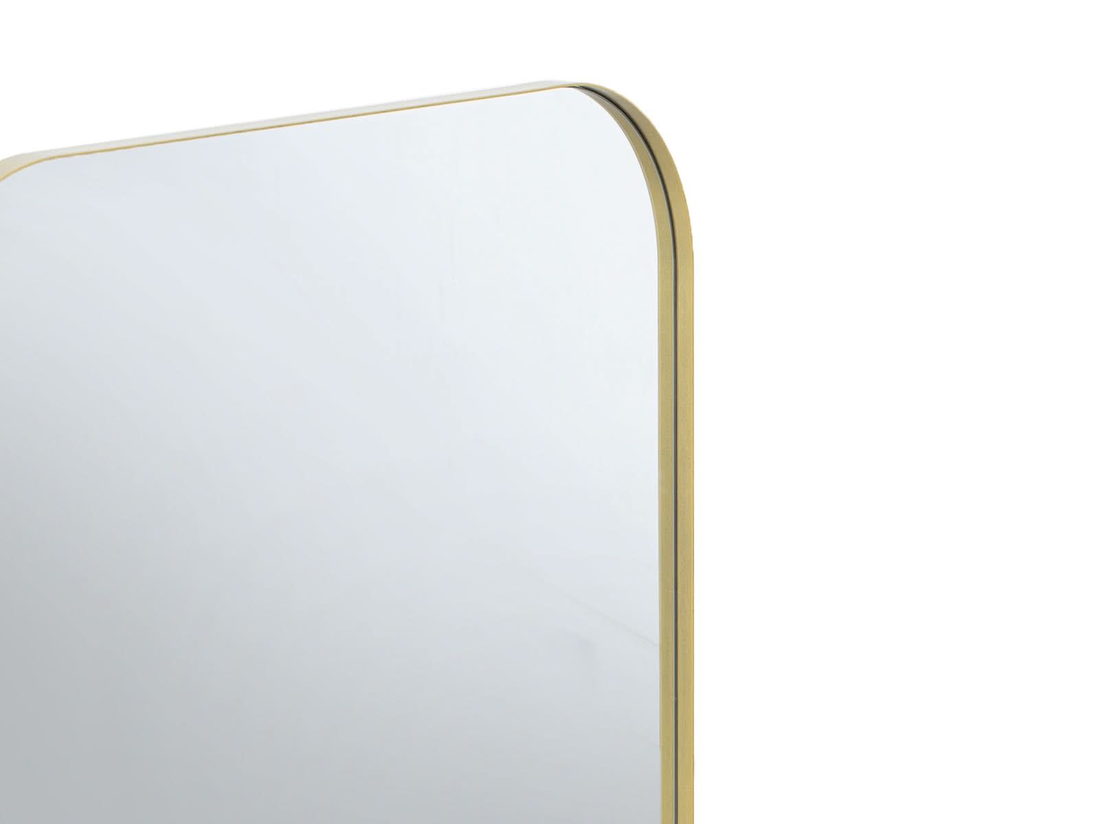 Espejo Arch Rectangular Borde Acero Dorado