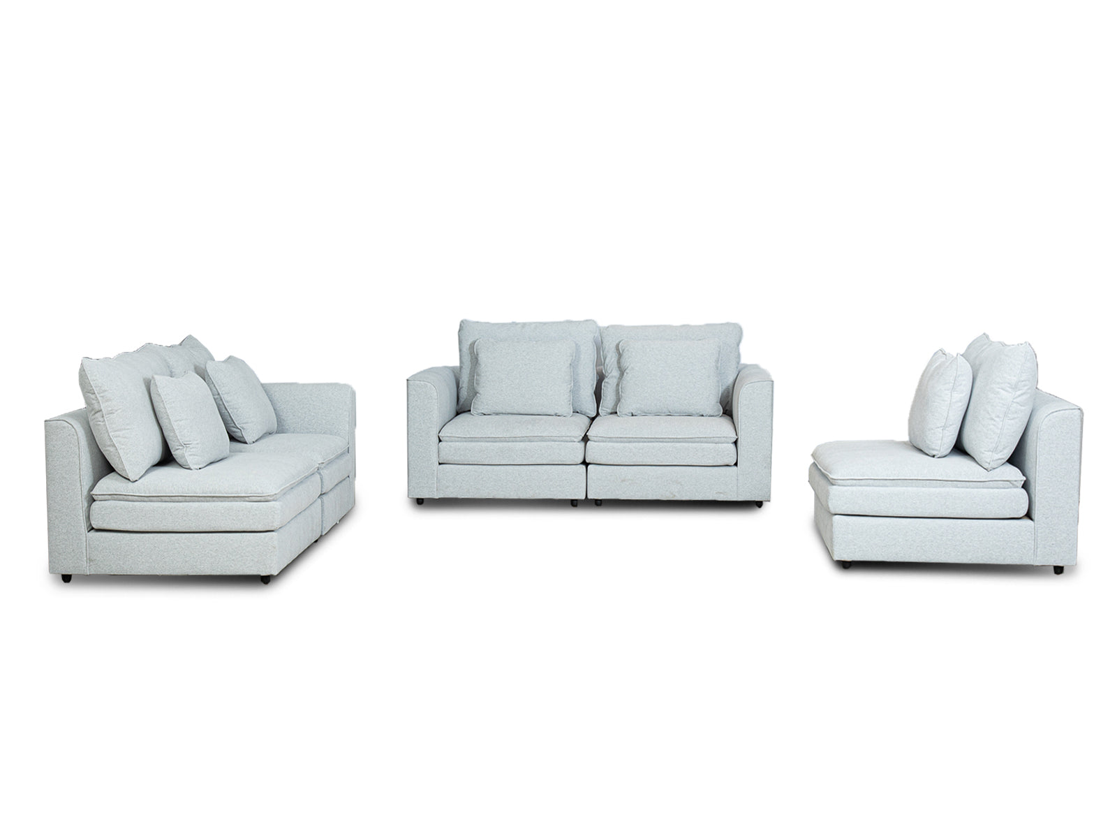 Sala Bombay Modular 5P #Color_Gris"T42904"