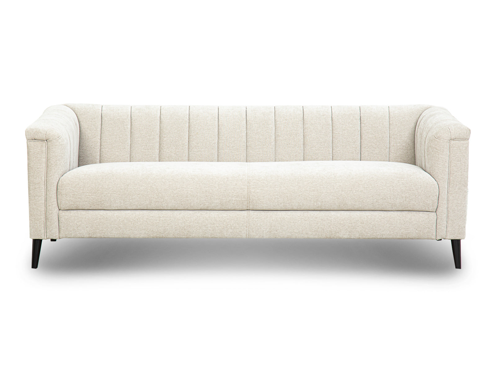 Sofa Triple Powell Met Black #Color_Beige"T32104"