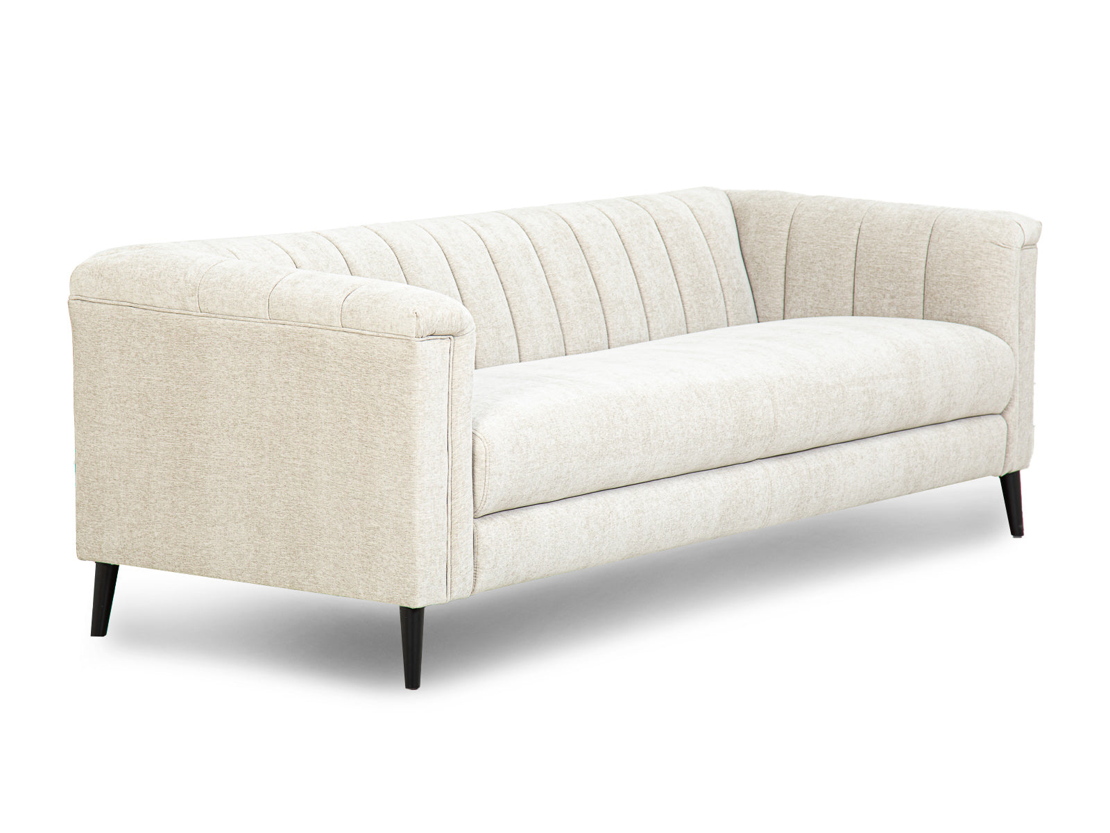 Sofa Triple Powell Met Black #Color_Beige"T32104"