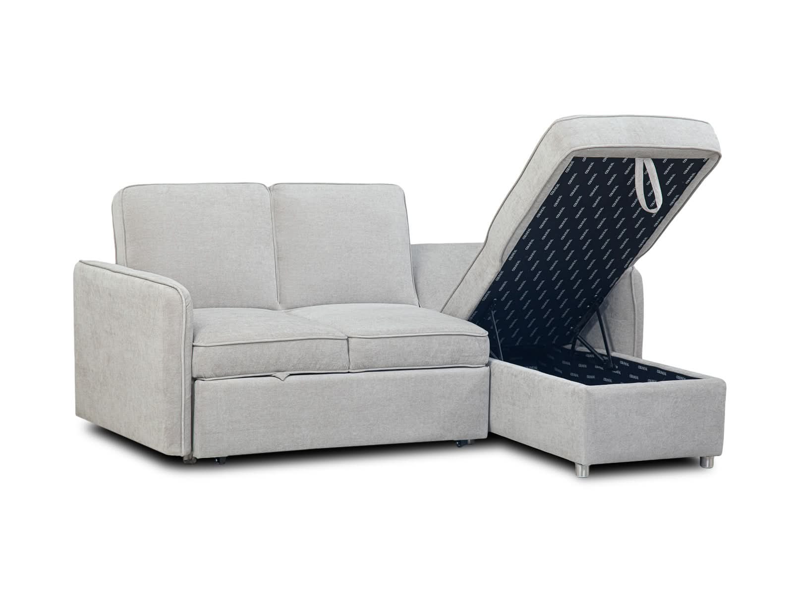 Sala Sofa Cama Charlie #Color_Silver"T48900"