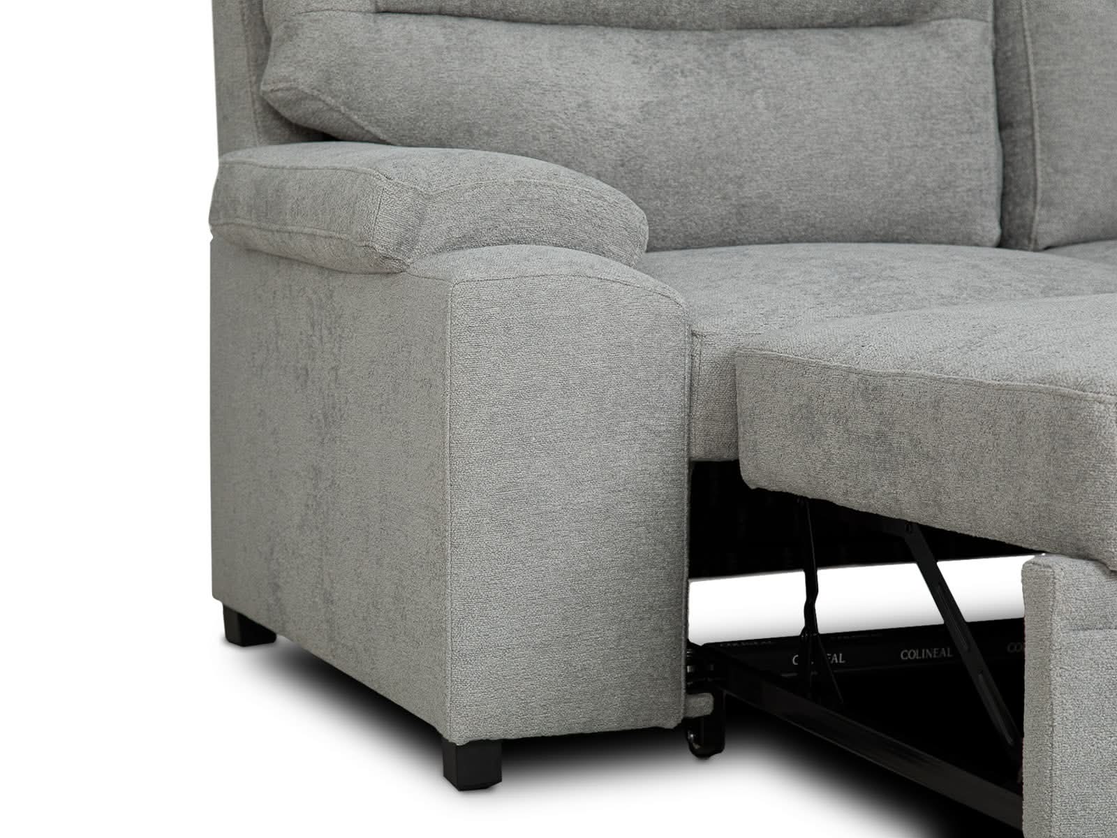 Sala Cyril Sofa Cama C/Negro #Color_Gray"T37931"