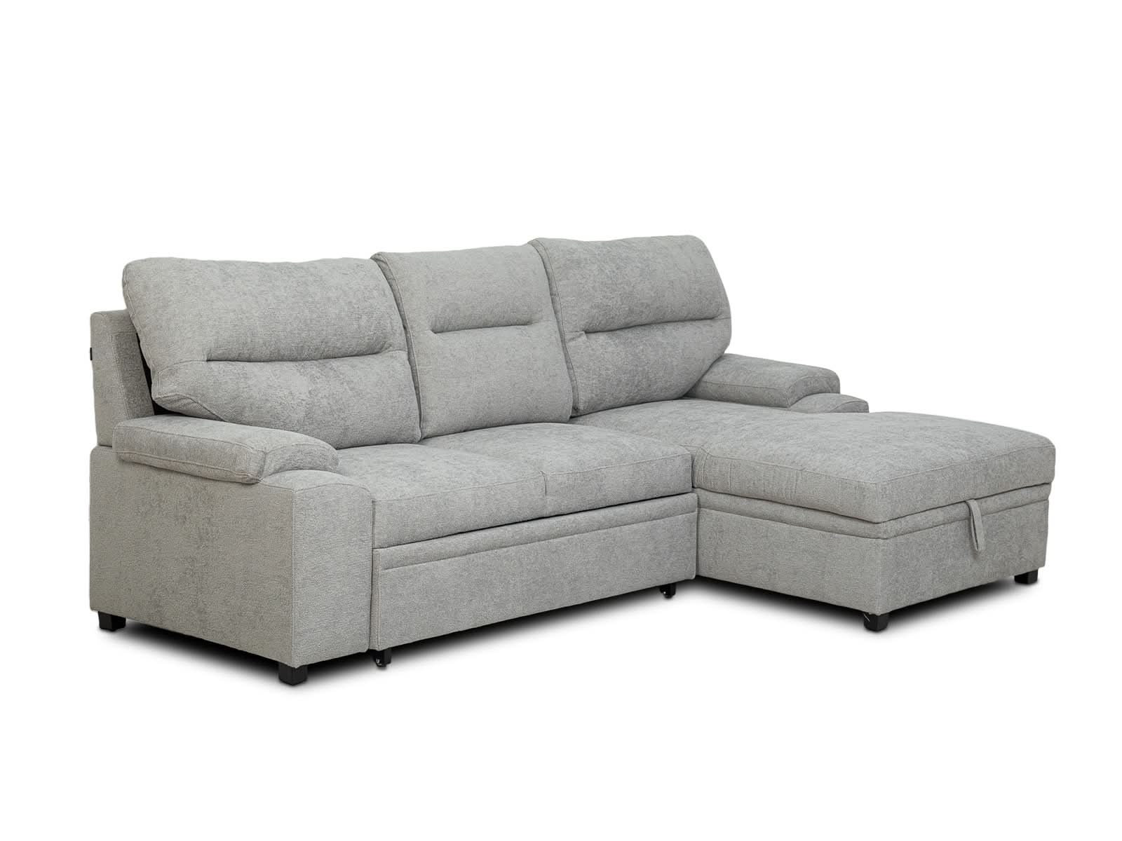 Sala Cyril Sofa Cama C/Negro #Color_Gray"T37931"