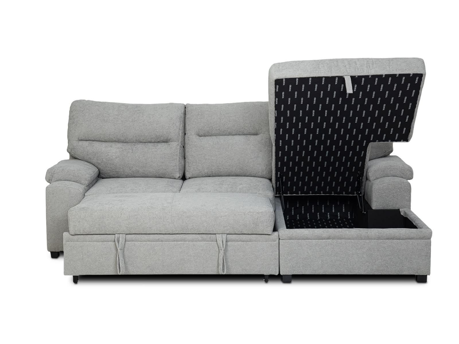 Sala Cyril Sofa Cama C/Negro #Color_Gray"T37931"