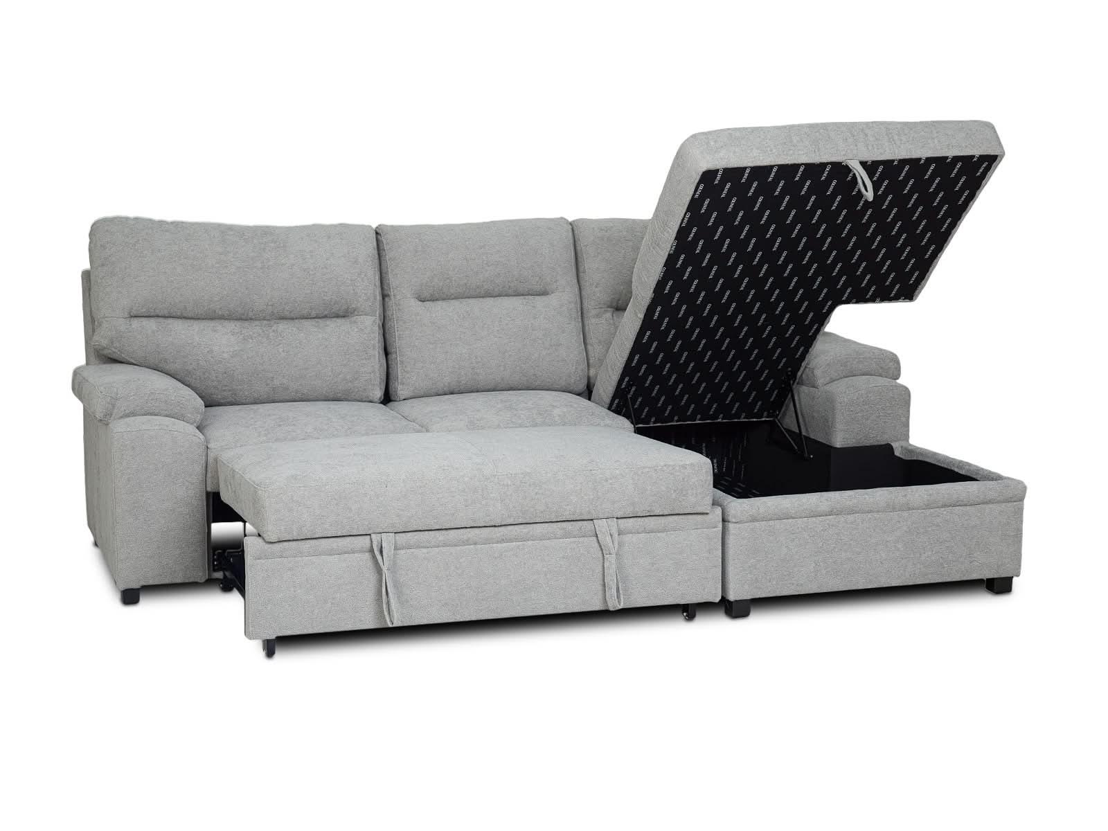 Sala Cyril Sofa Cama C/Negro #Color_Gray"T37931"
