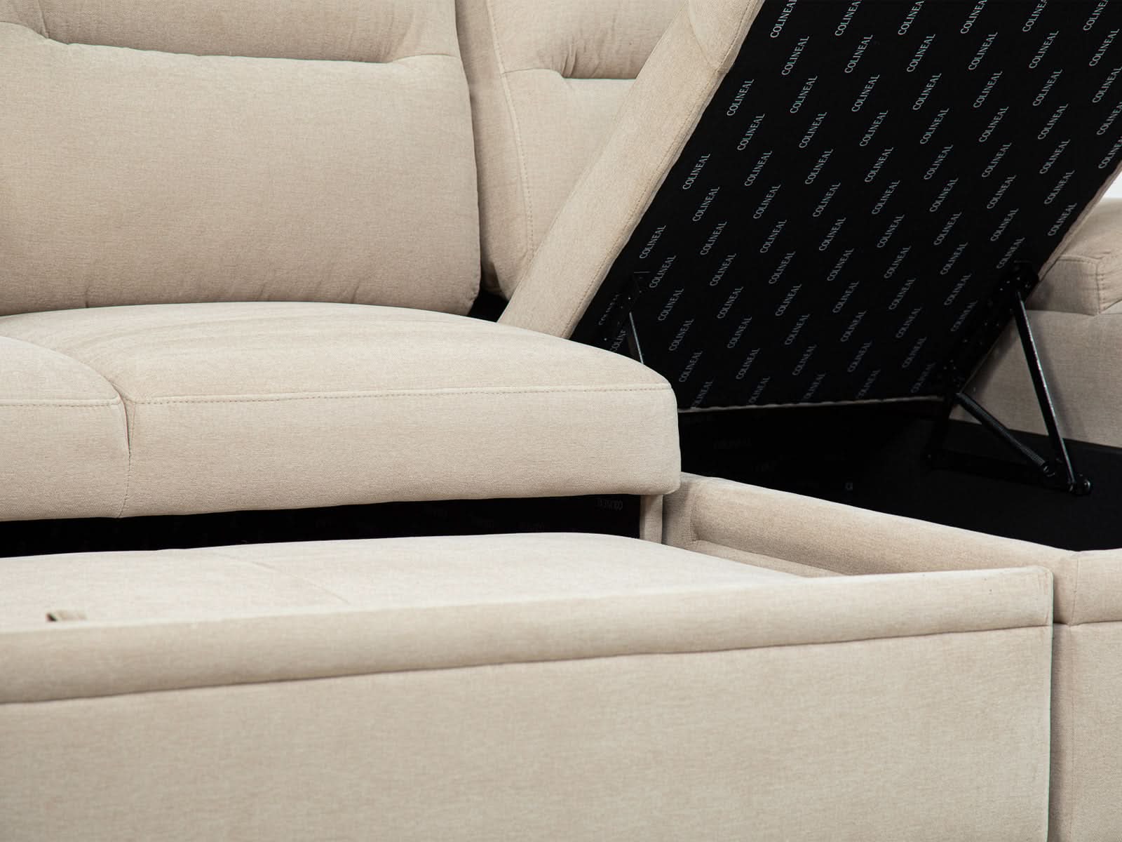 Sala Cyril Sofa Cama C/Negro #Color_Tan"T48700"