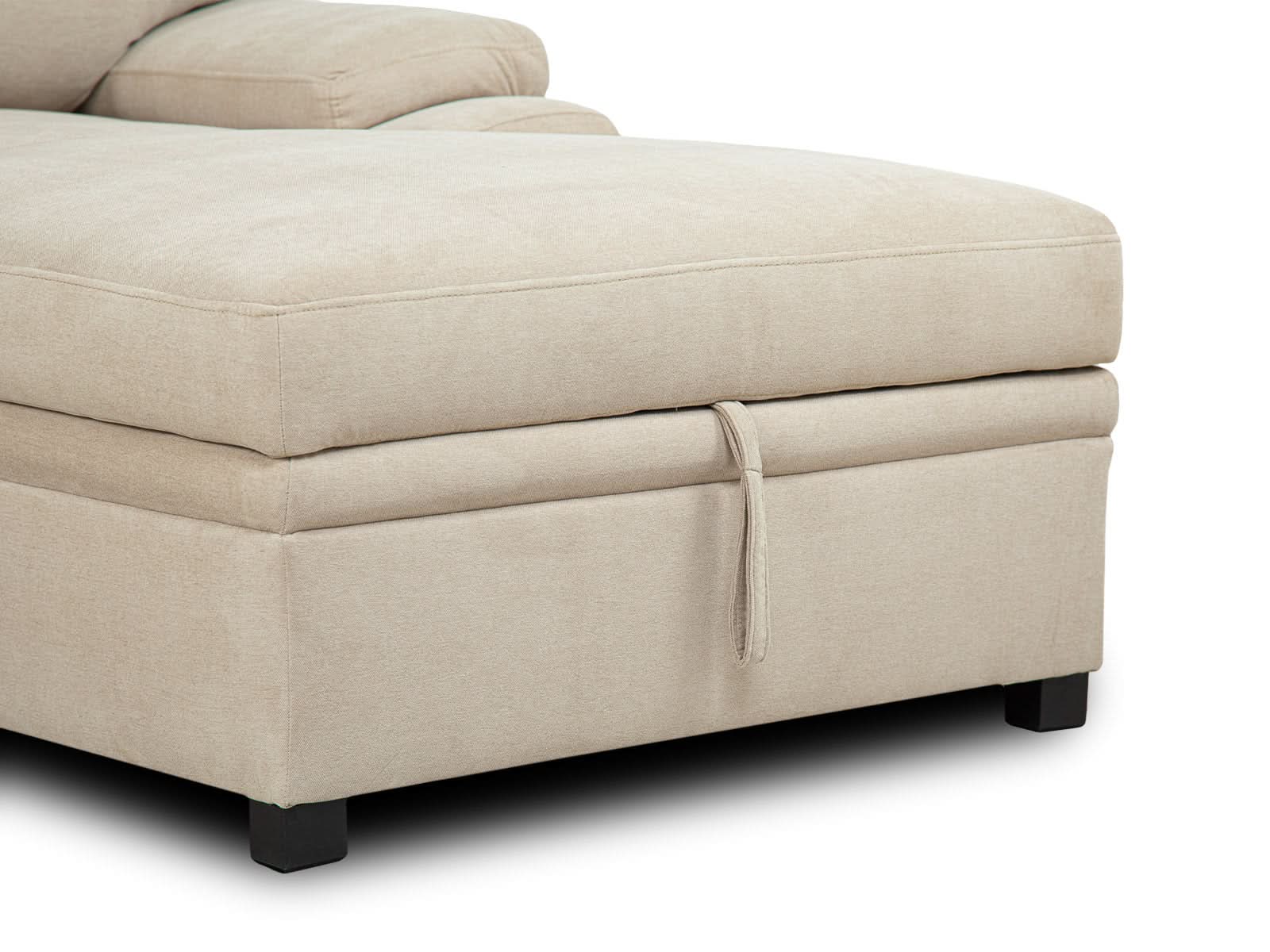 Sala Cyril Sofa Cama C/Negro #Color_Tan"T48700"