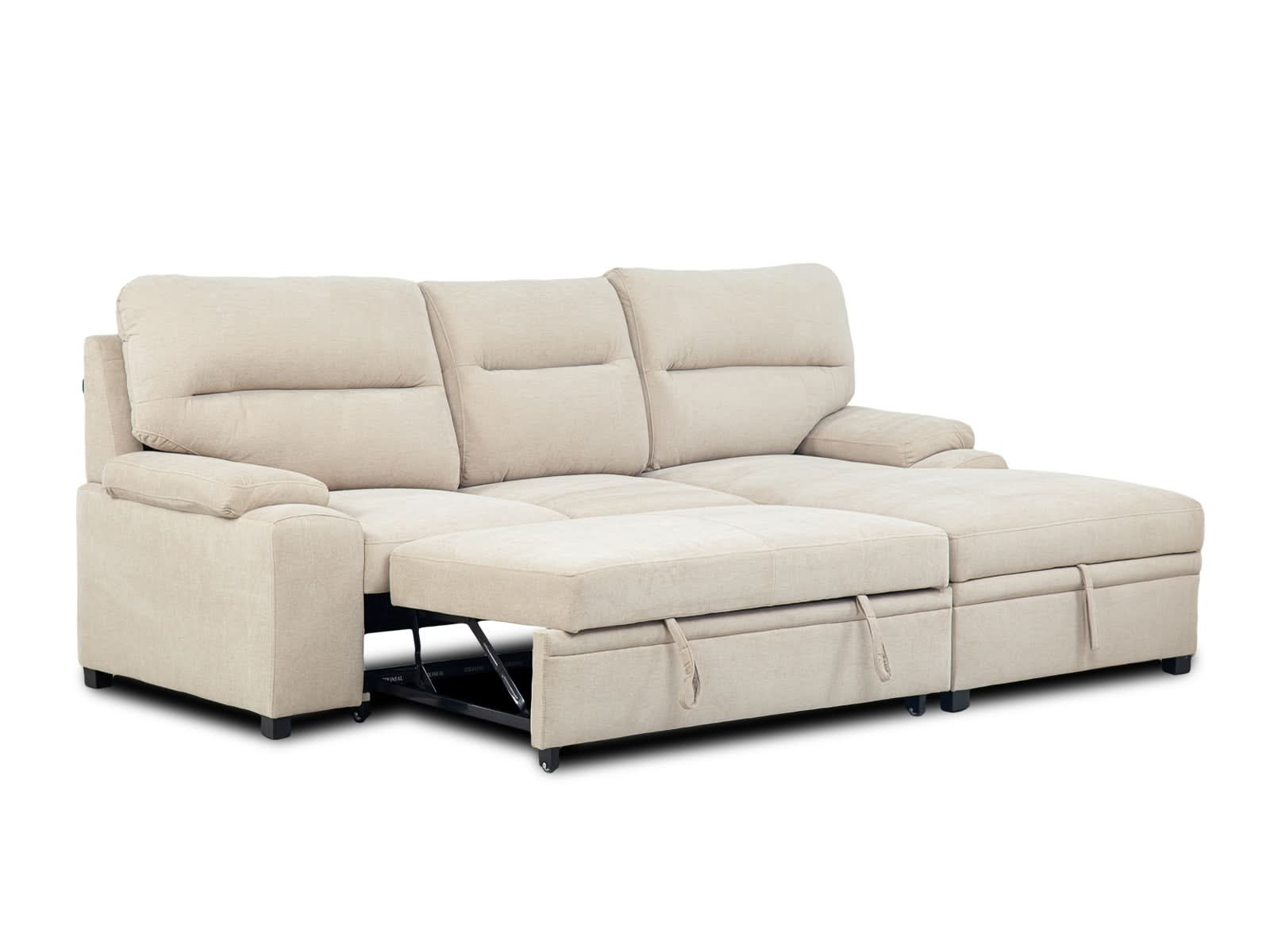 Sala Cyril Sofa Cama C/Negro #Color_Tan"T48700"