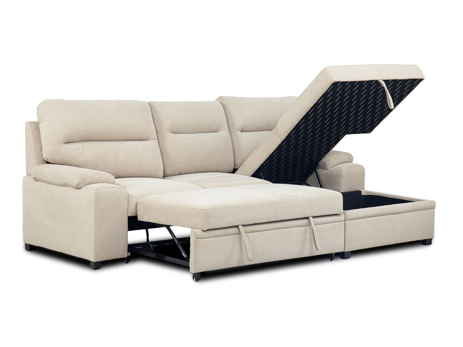 Sala Cyril Sofa Cama C/Negro #Color_Tan"T48700"