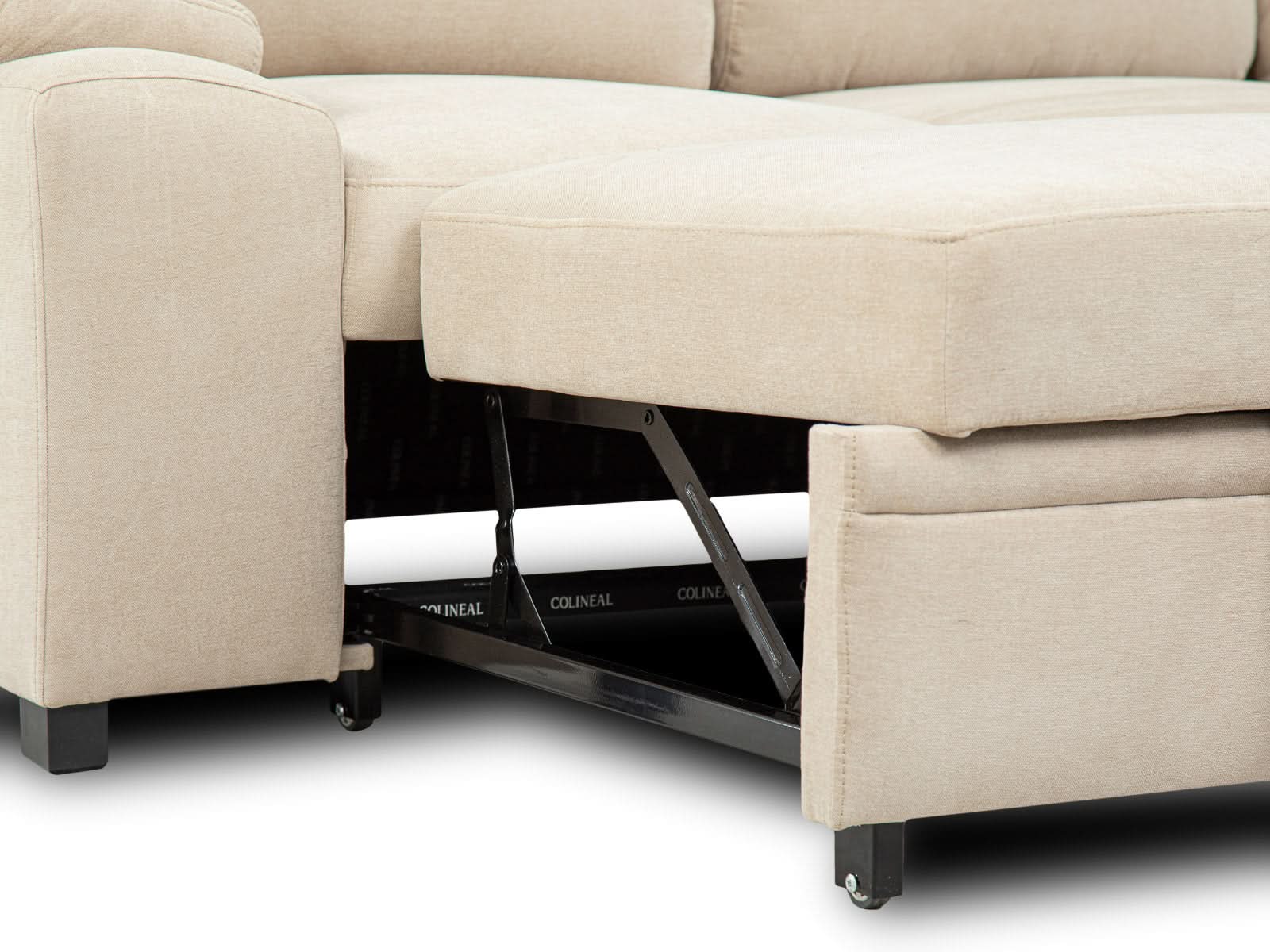 Sala Cyril Sofa Cama C/Negro #Color_Tan"T48700"