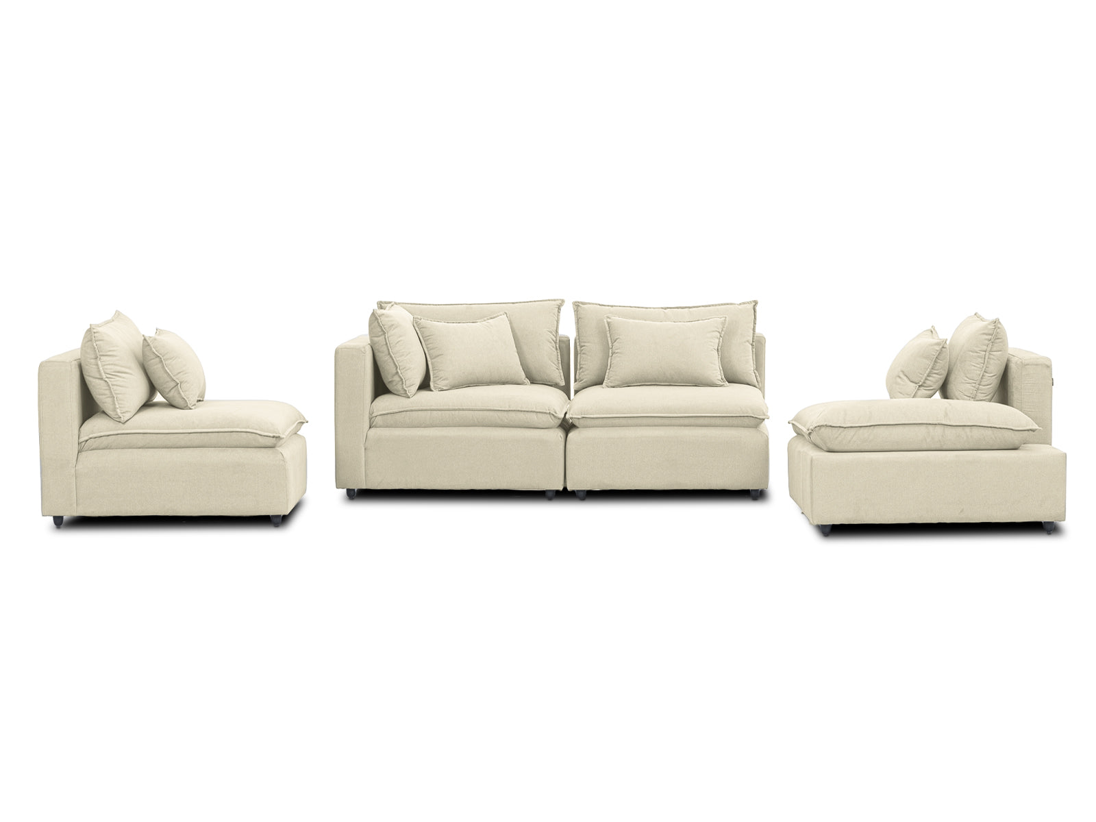 Sala Bella Modular 4P #Color_Gainsboro"T37110"