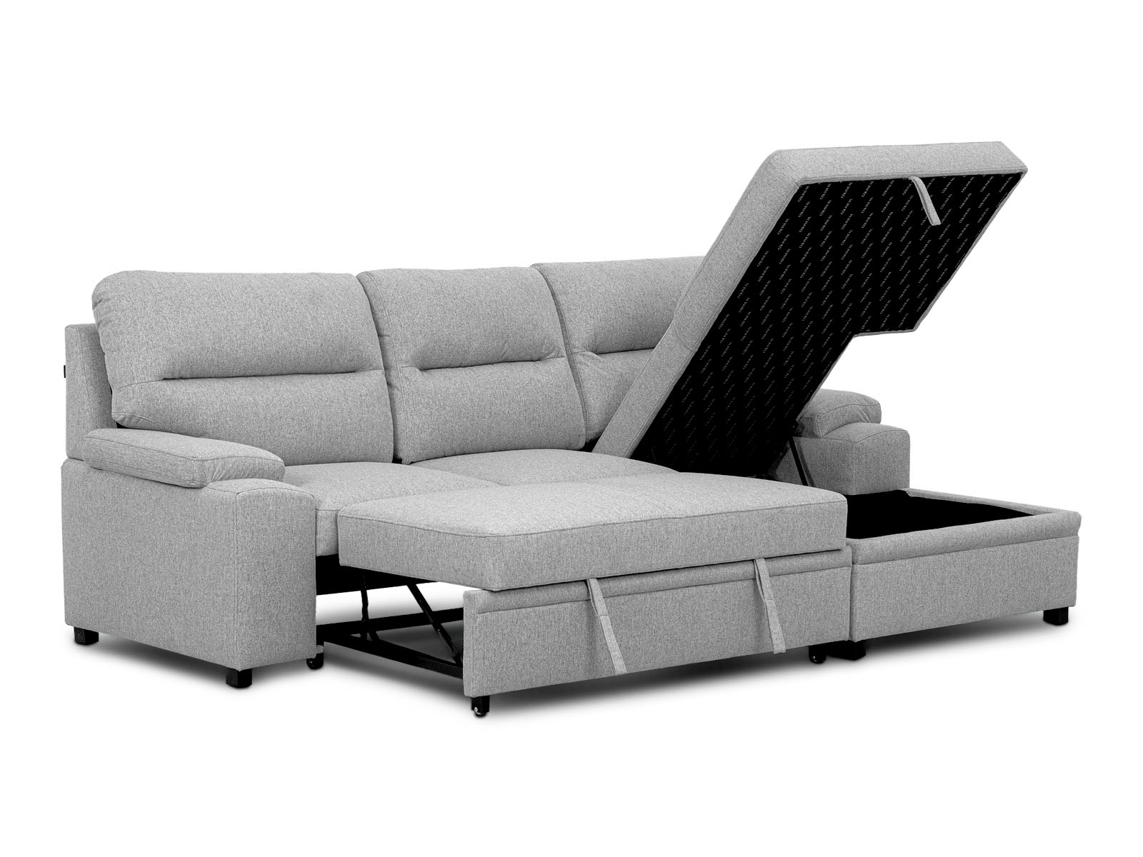 Sala Cyril Sofa Cama Negro #Color_LightSlateGrey"T36920"