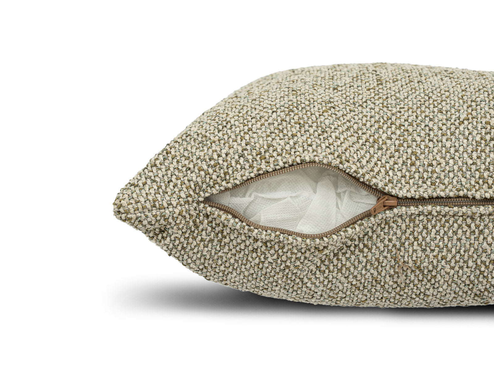 Cojin Poliester Raices Beige Verde Medium