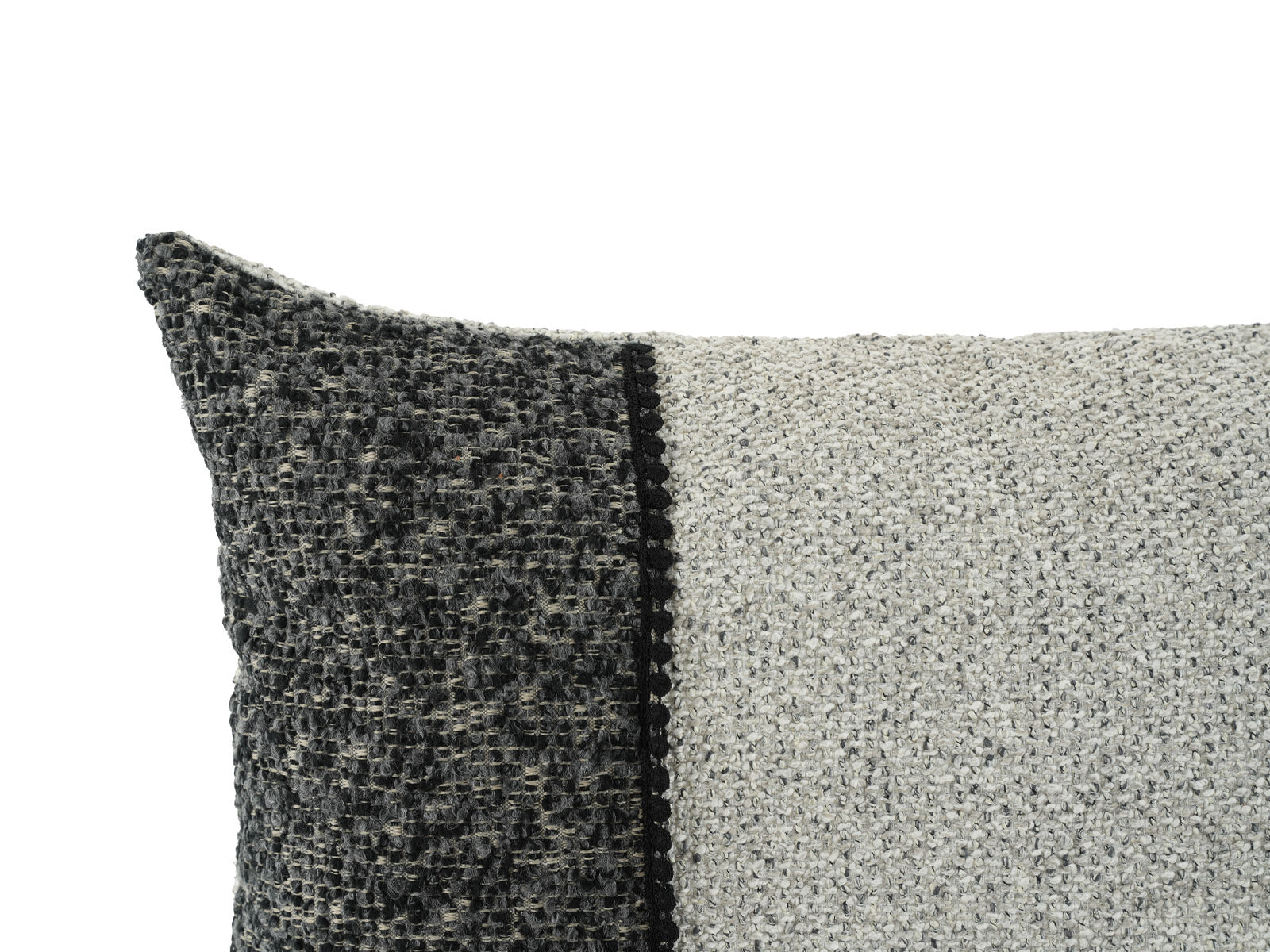Cojin Poliester Glam Gris Lumbar