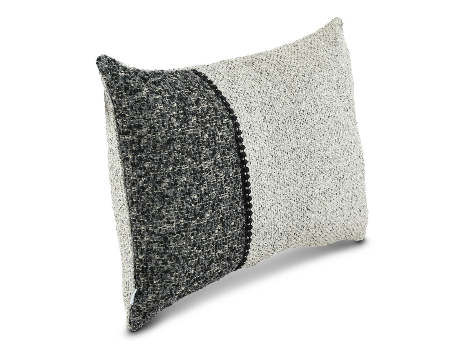 Cojin Poliester Glam Gris Lumbar