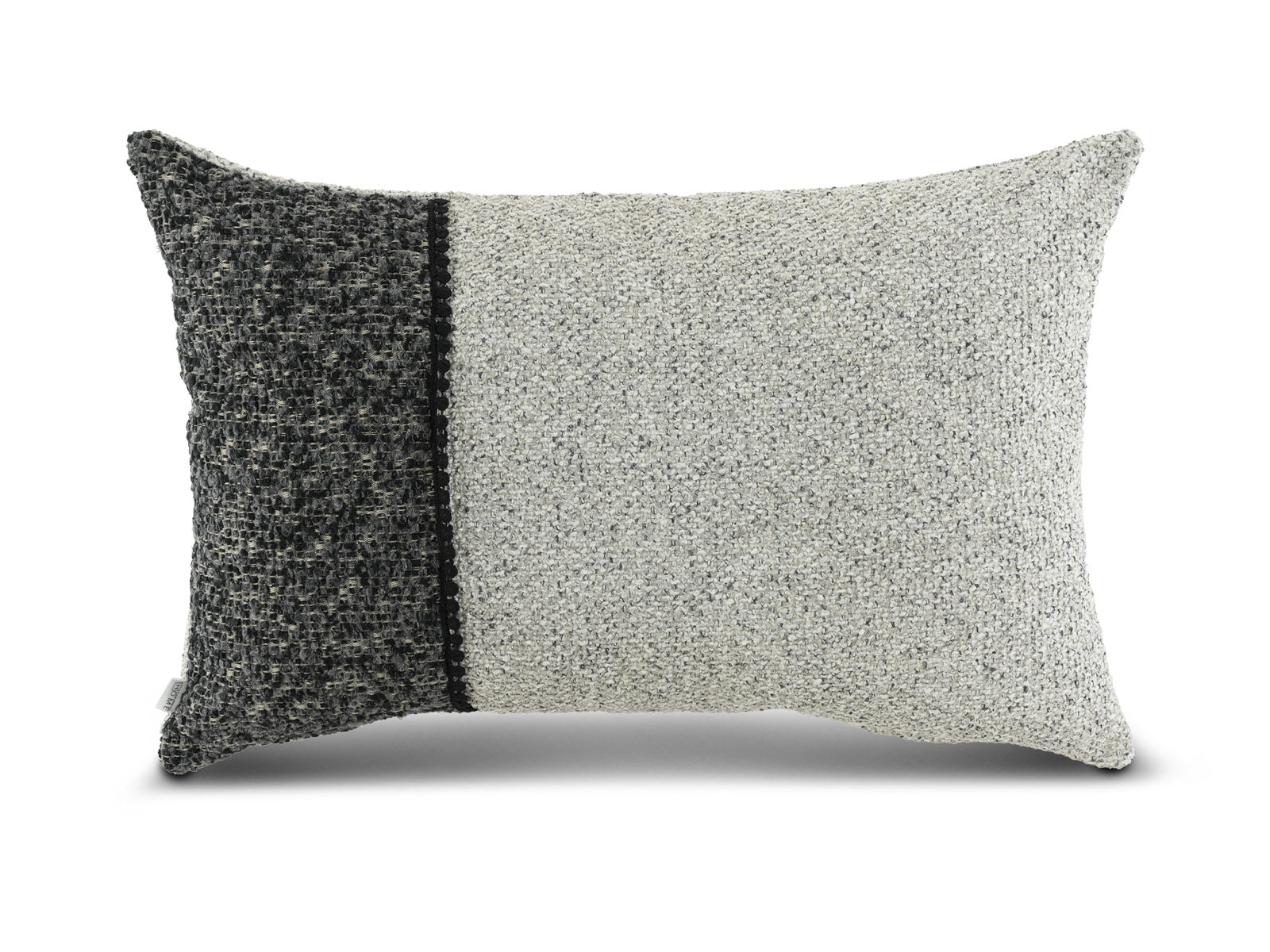 Cojin Poliester Glam Gris Lumbar