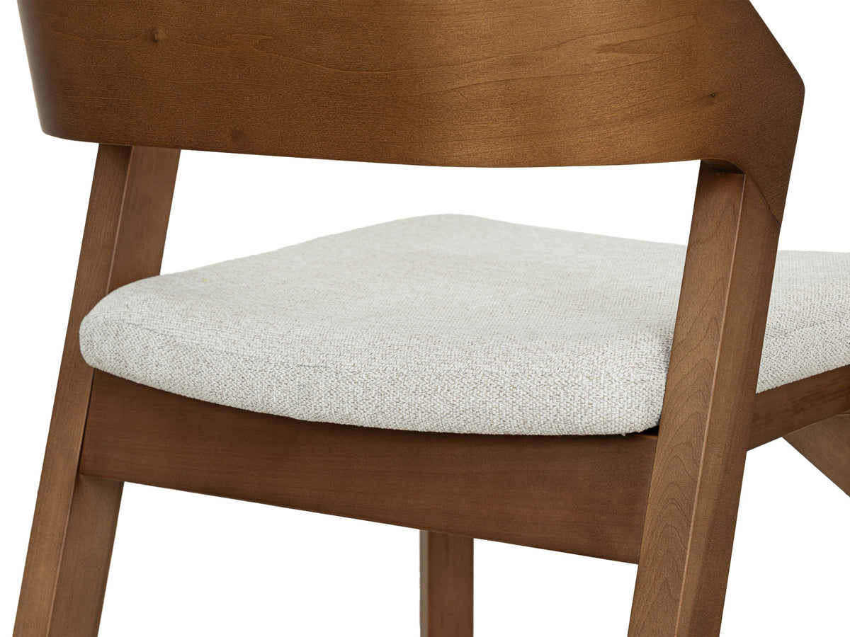 Taburete Cocina Milo con Espaldar Tapizado Honey Wash #Color_WhiteSmoke"T38108"