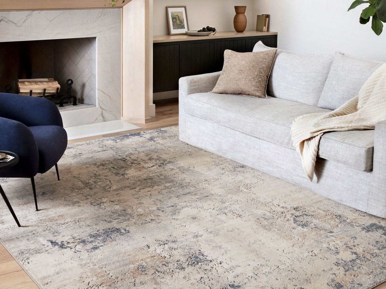 Alfombra Polipropileno Ivory Azul