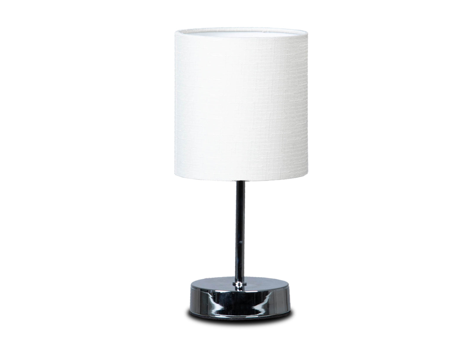 Lampara de Mesa 40W 2Pcs C/Cromo-Blanco