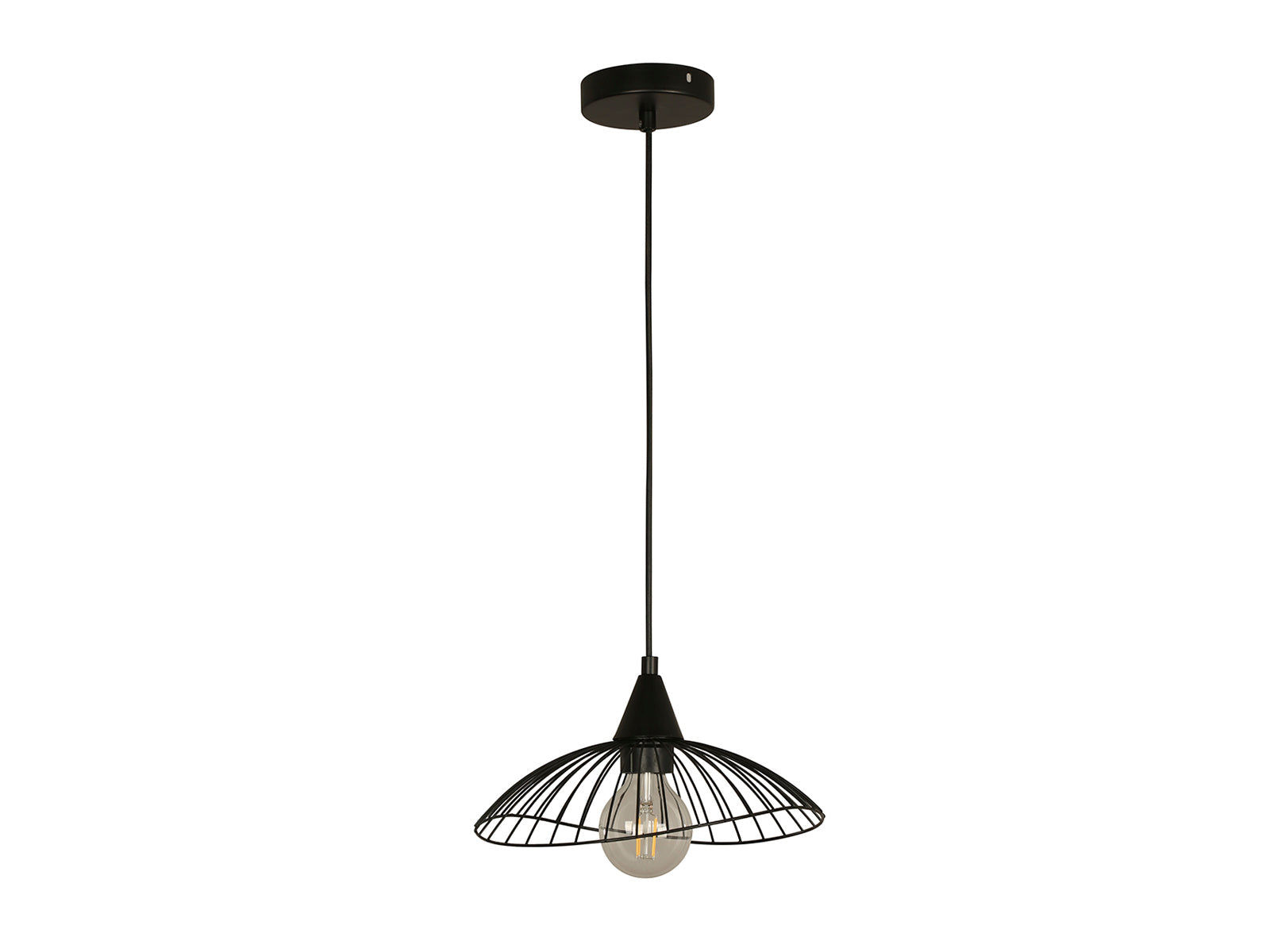 Lampara Colgante C/Negro Convertible