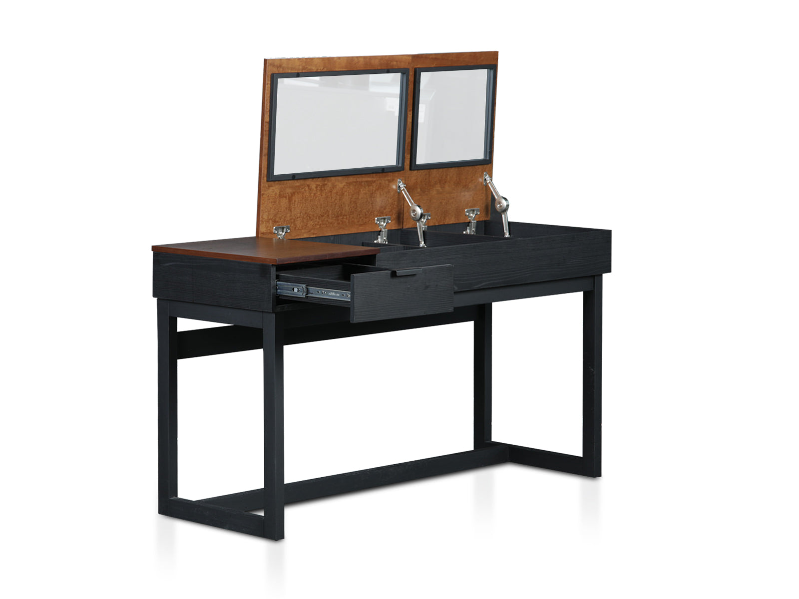 Tocador Escritorio Calabria C/Honey Wash & Negro V2