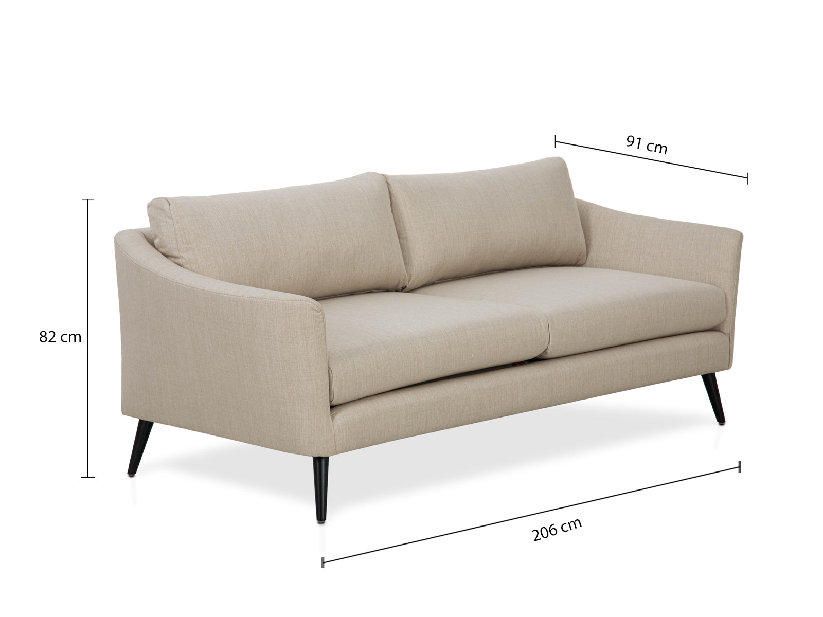 Sala Capri Soft 3P #Color_Beige"T42100"